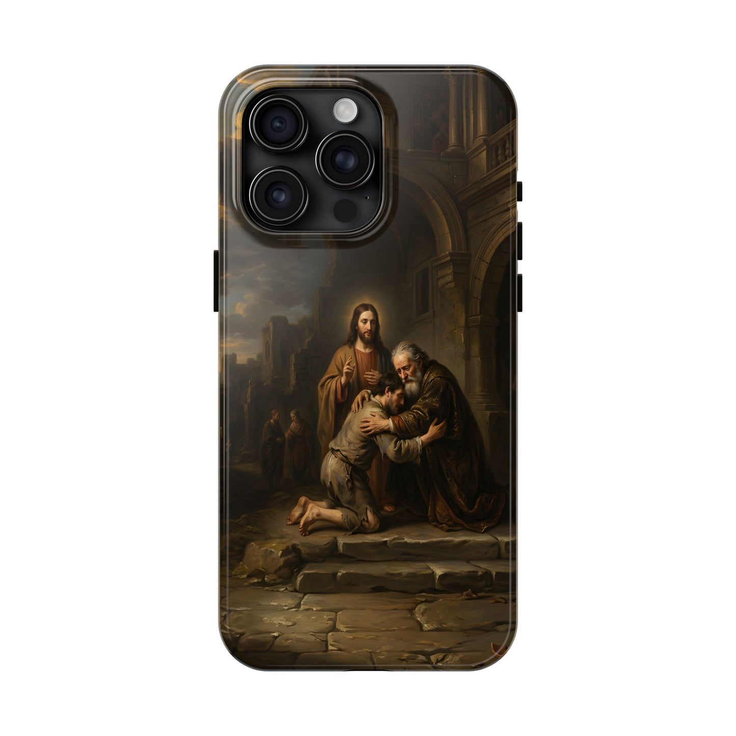 The prodigal son running toward his father - Phone Case