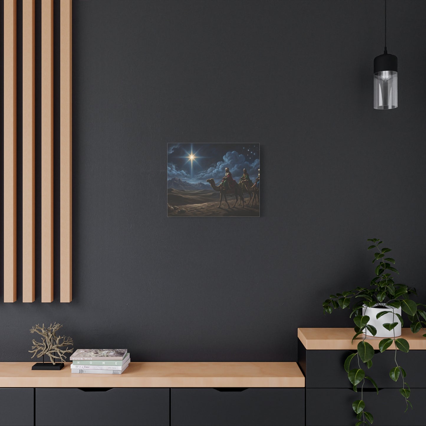 “Journey to Bethlehem - Wise Men Follow the Star” - Canvas Art