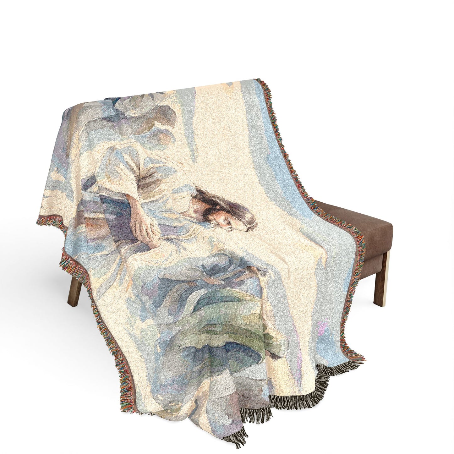 Isaiah prophesying the suffering servant - Woven Blanket