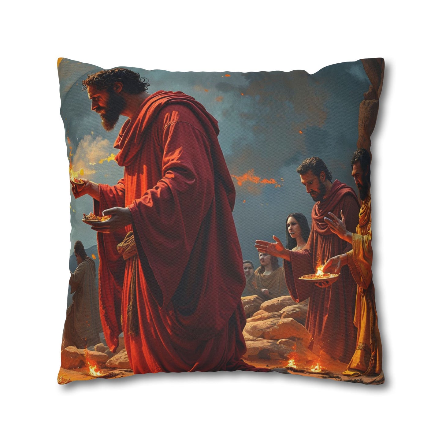 “Righteous Offering - Cain and Abel's Sacrifices” - Pillowcase