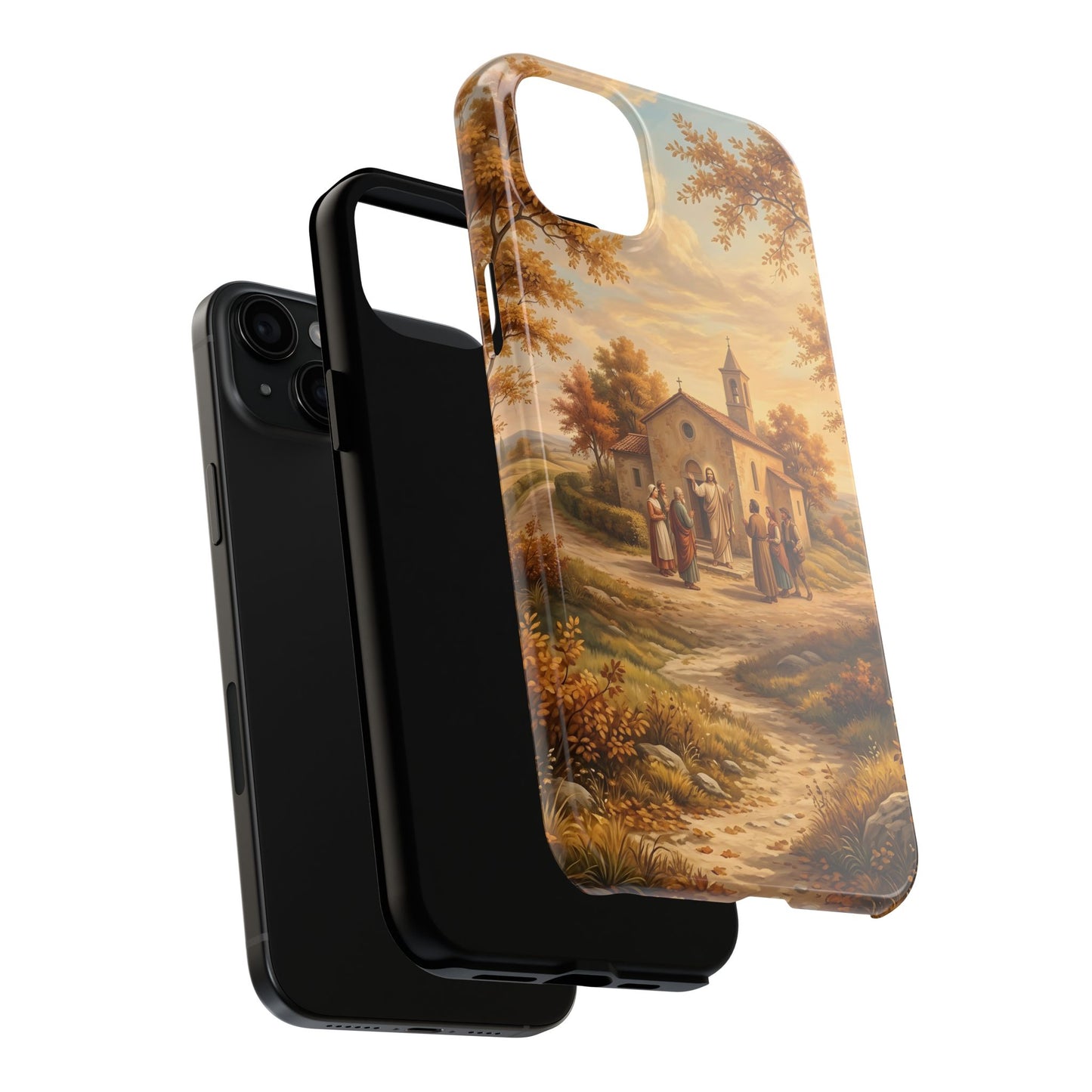 “Sanctuary in Serenity - Autumn's Golden Embrace” - Phone Case