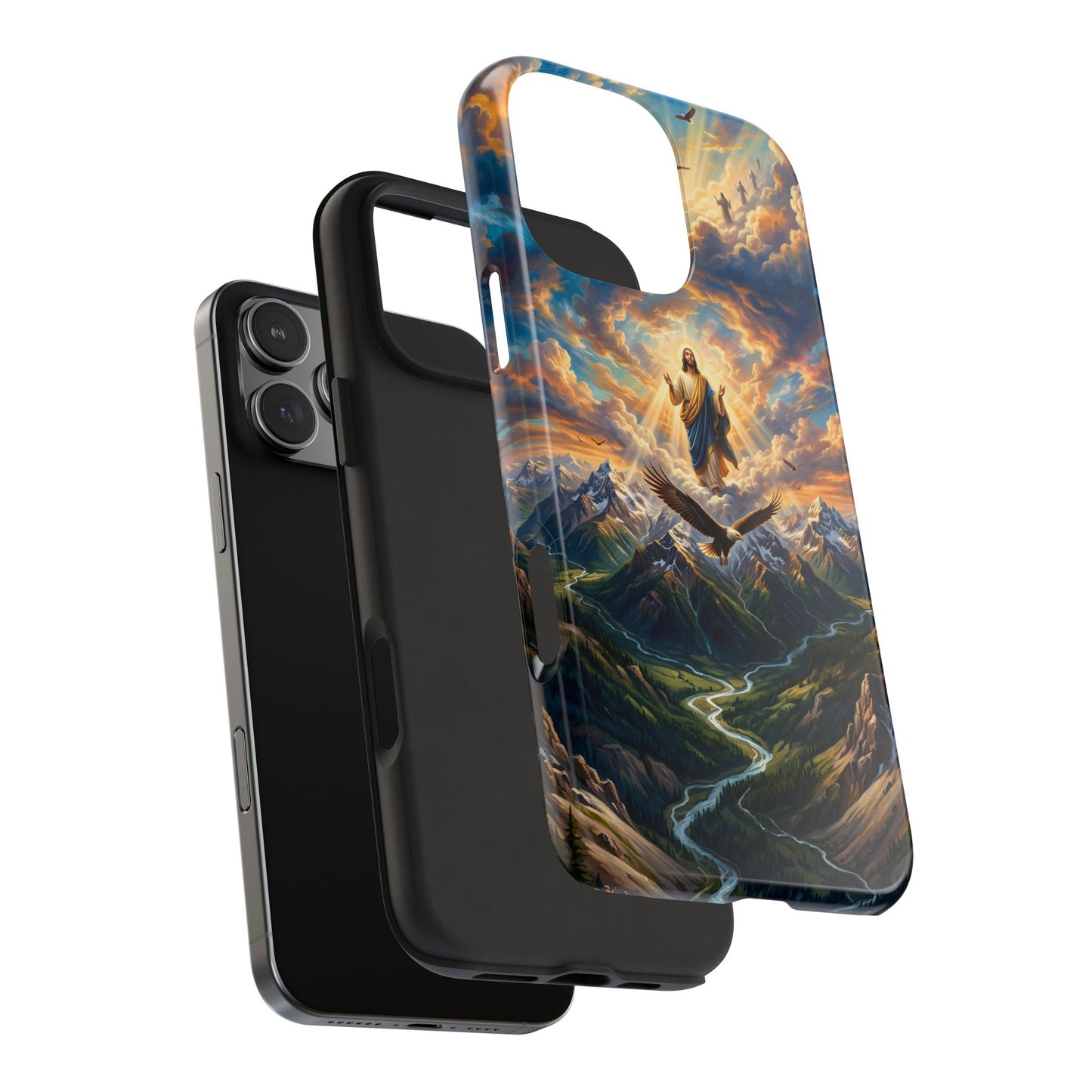 “Soaring Like Eagles - Hope in the Lord Over Mountains” - Phone Case
