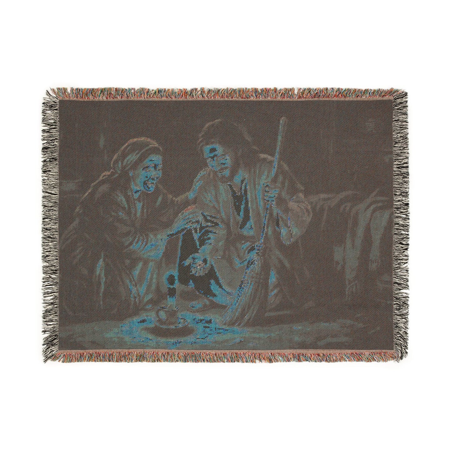 “Lost and Found - The Sweeping Woman of Luke 15” - Woven Blanket