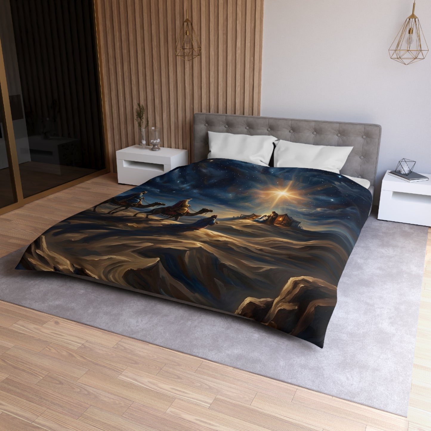 “Journey to the King - Wise Men Seek the Christ Child” - Duvet Cover