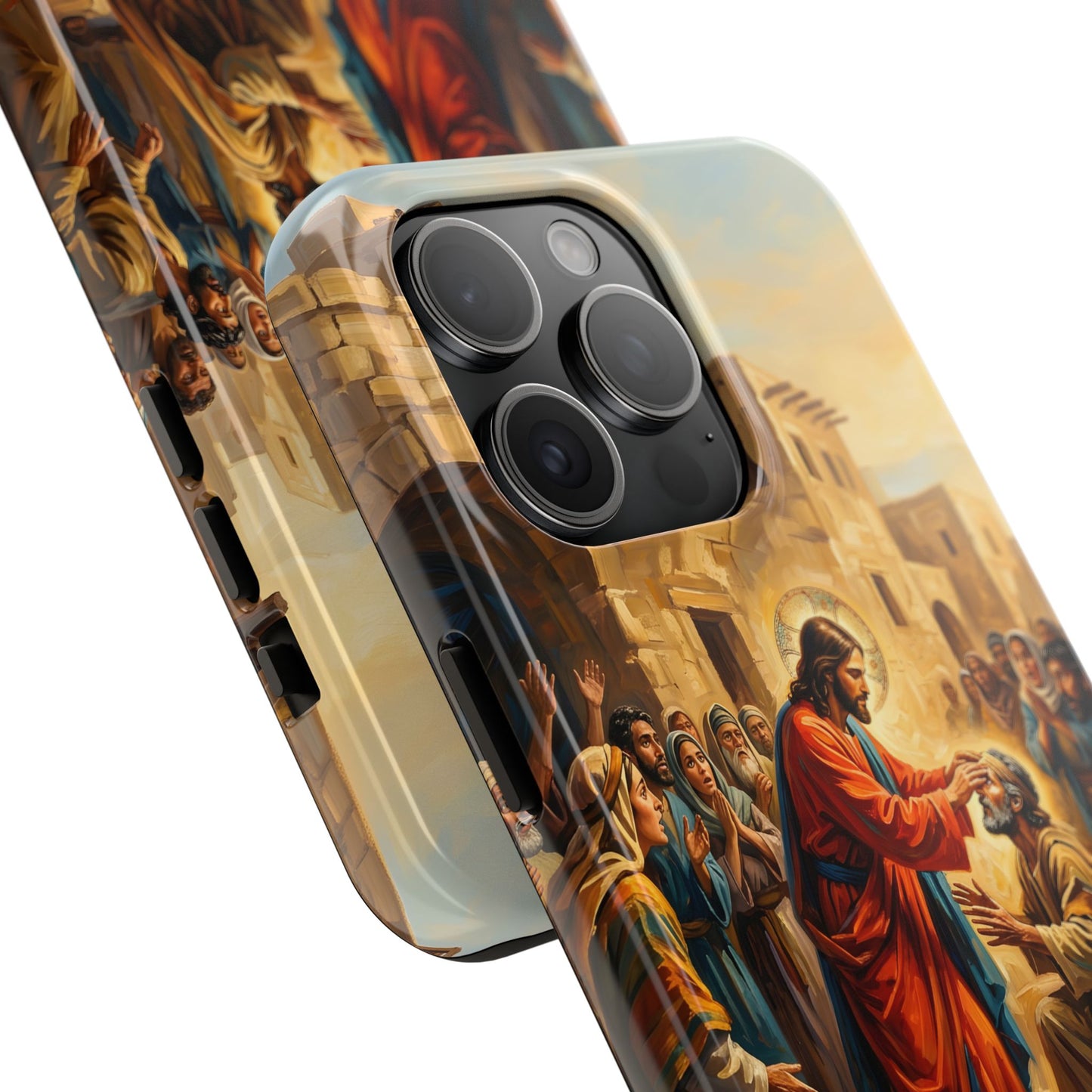 “He Opened My Eyes - Jesus Heals the Blind Man” - Phone Case