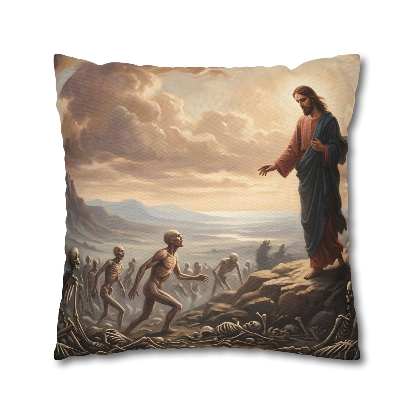 “Valley of Dry Bones - Ezekiel 37 Resurrection” - Pillowcase