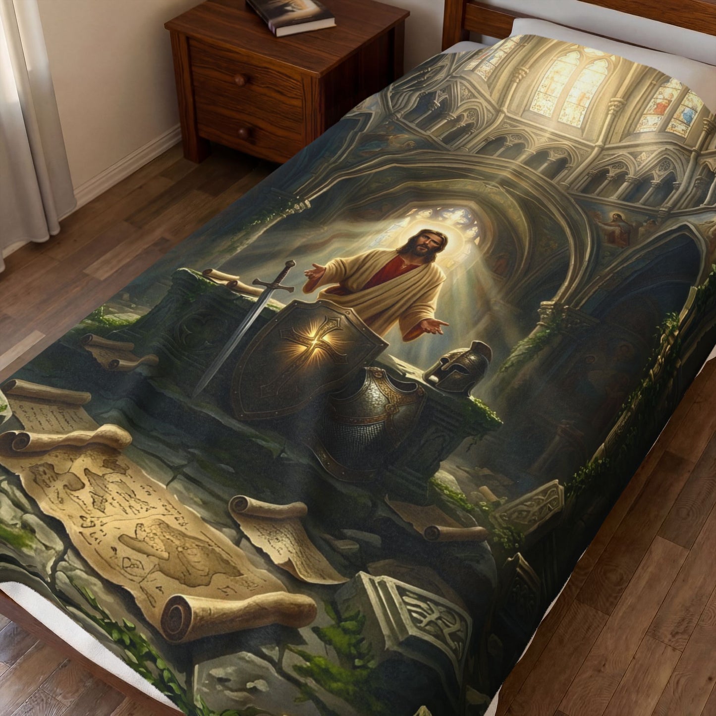 “Stand Firm - The Armor of God” - Plush Blanket