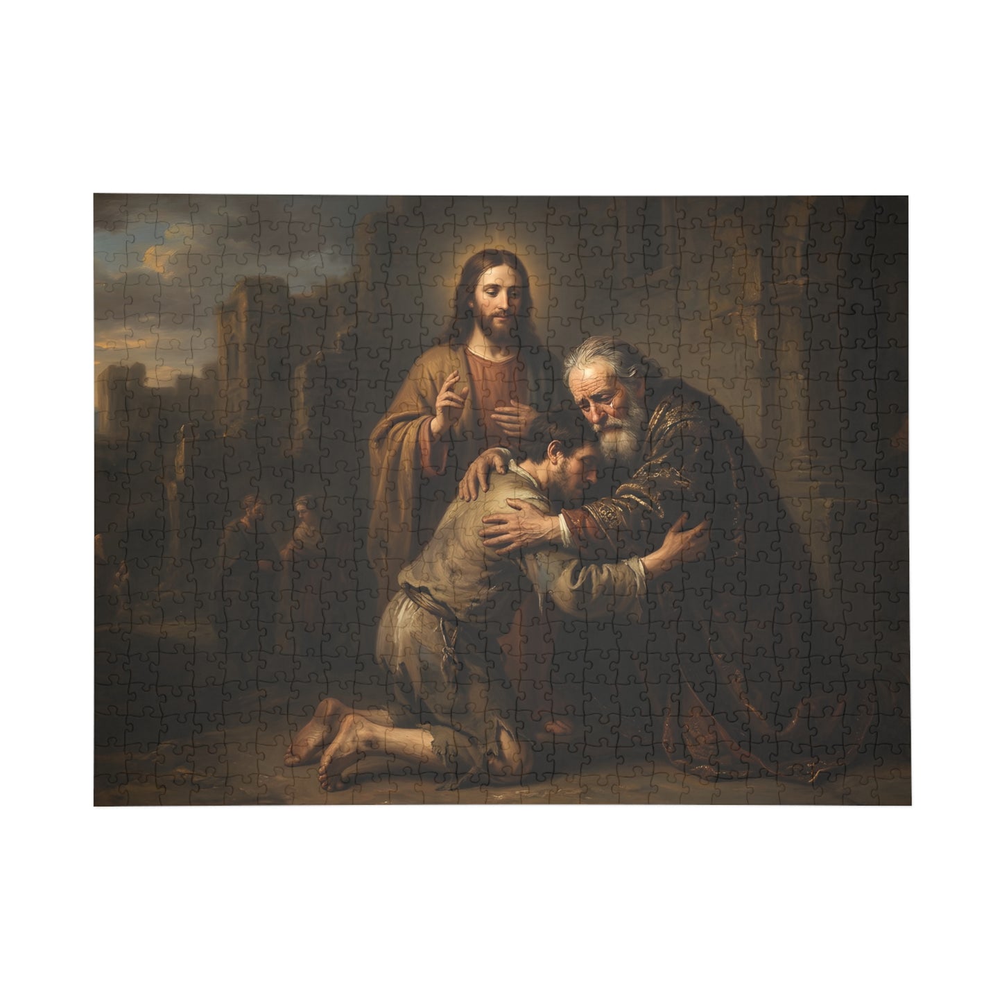 The prodigal son running toward his father - Jigsaw Puzzle