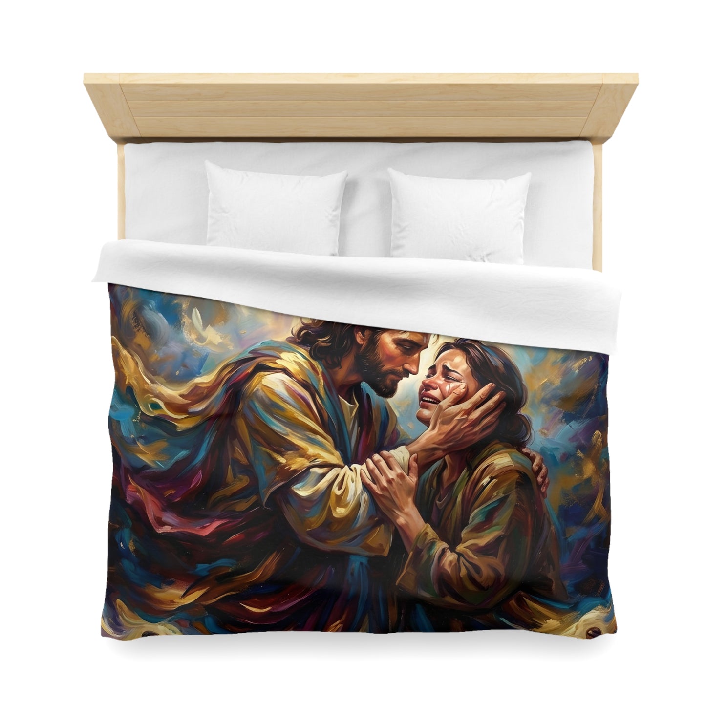 “No More Tears - God's Eternal Comfort” - Duvet Cover