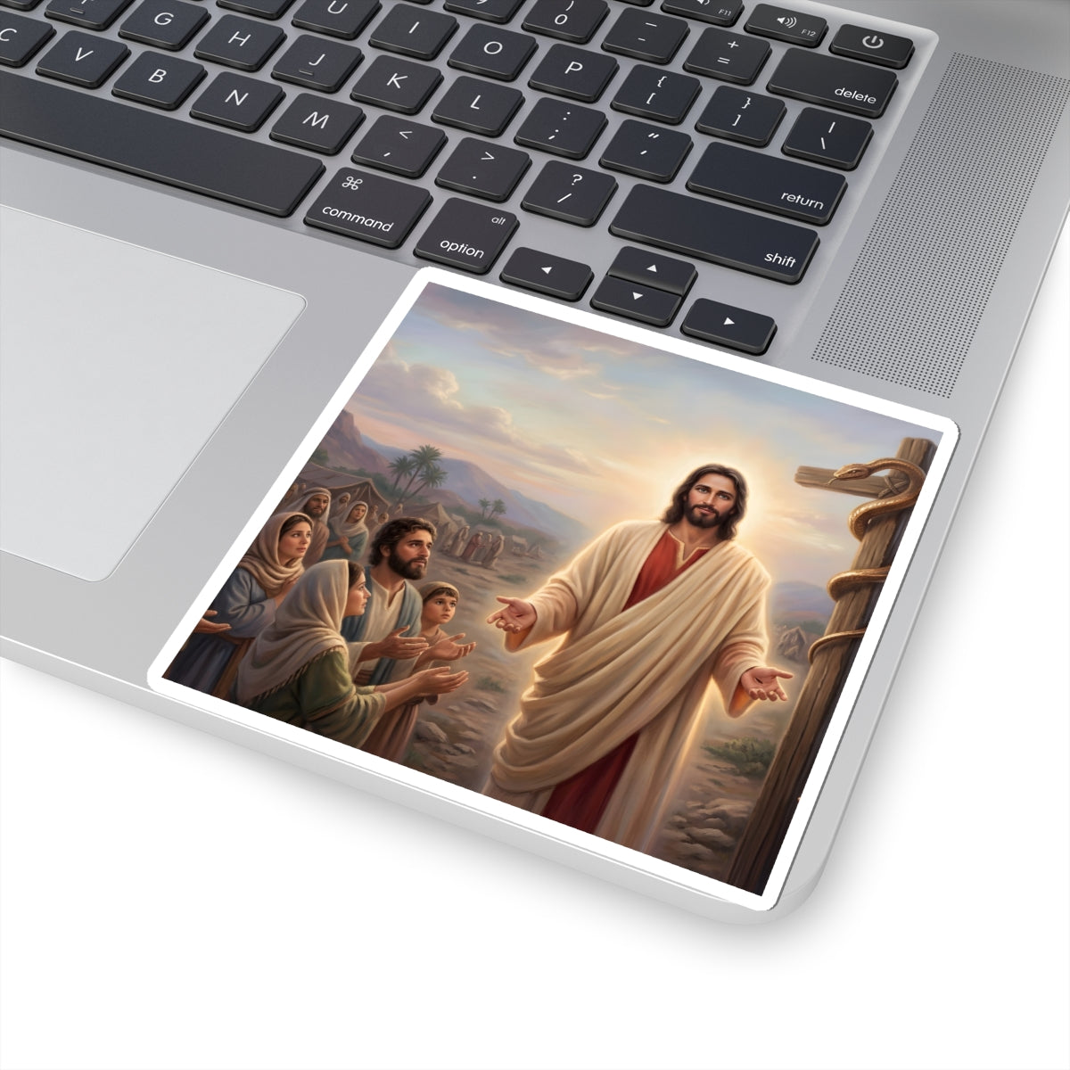 “Look and Live - The Bronze Serpent Heals” - Sticker