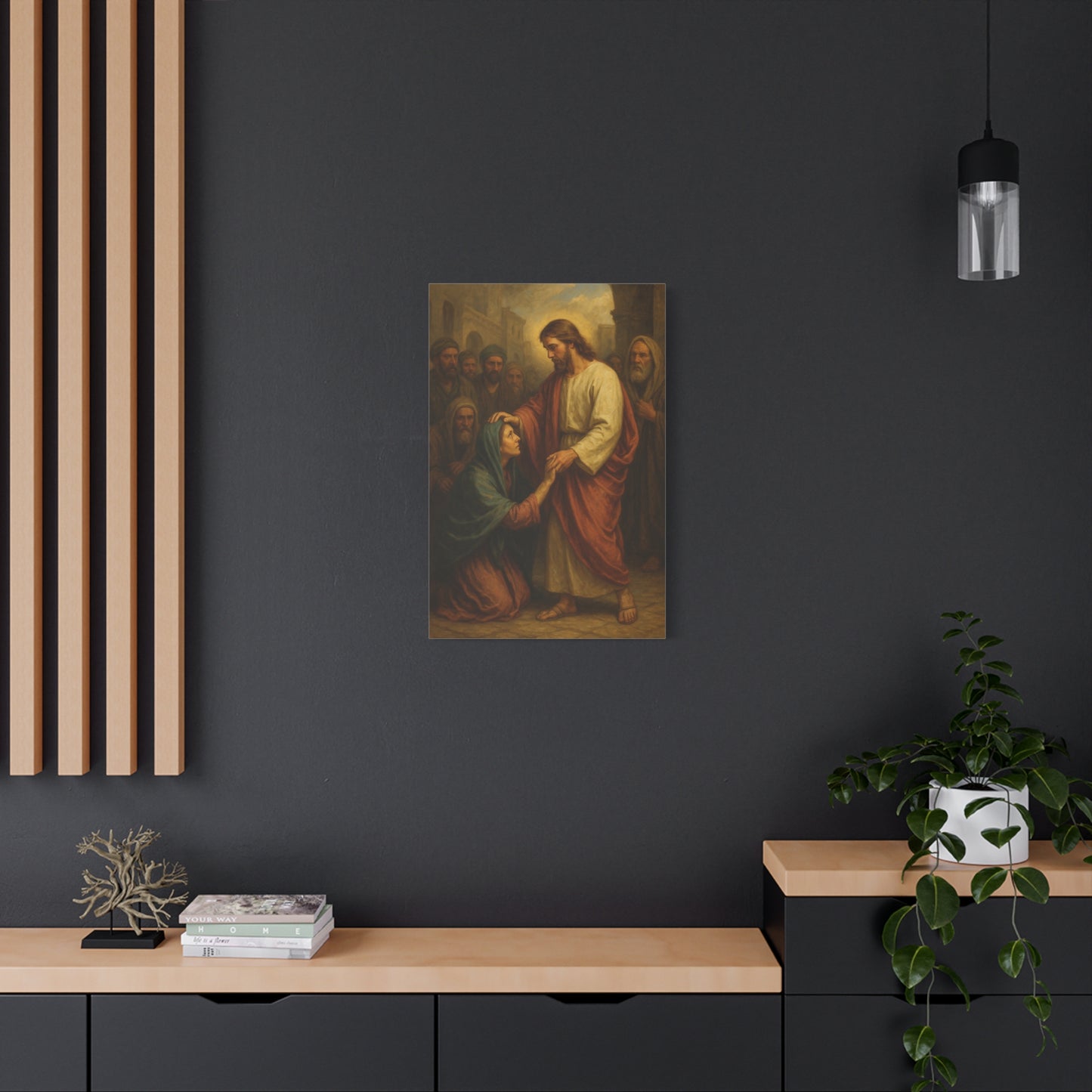 “Daughter, Be Made Whole – Jesus Heals the Woman with the Issue of Blood” - Canvas Art