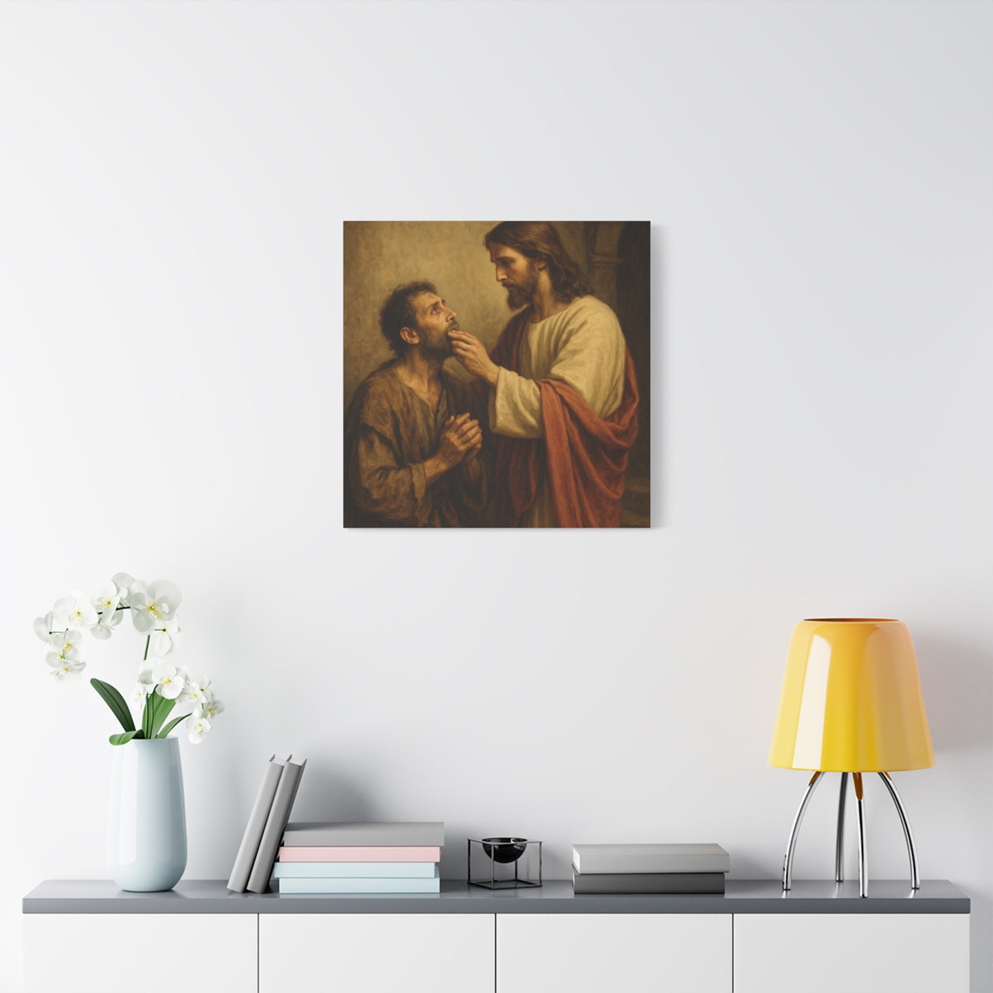 “He Spoke Plainly – Jesus Loosens the Tongue of the Mute” - Canvas Art