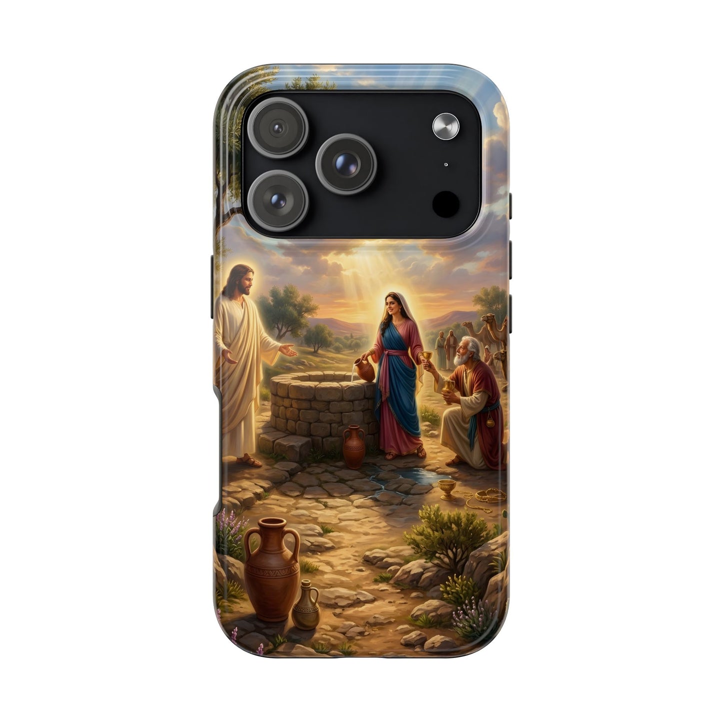 “Providence Unveiled - Rebekah at the Well” - Phone Case