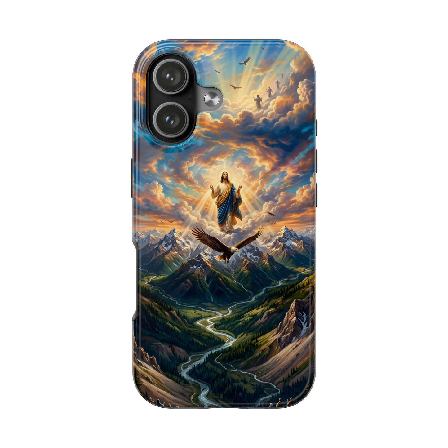 “Soaring Like Eagles - Hope in the Lord Over Mountains” - Phone Case