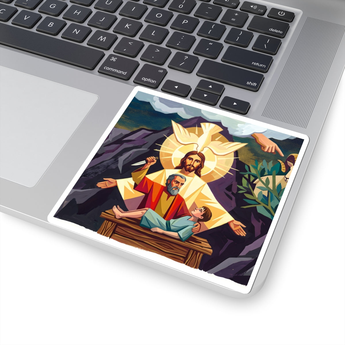 “The Lord Will Provide - Abraham and Isaac on Mount Moriah” - Sticker