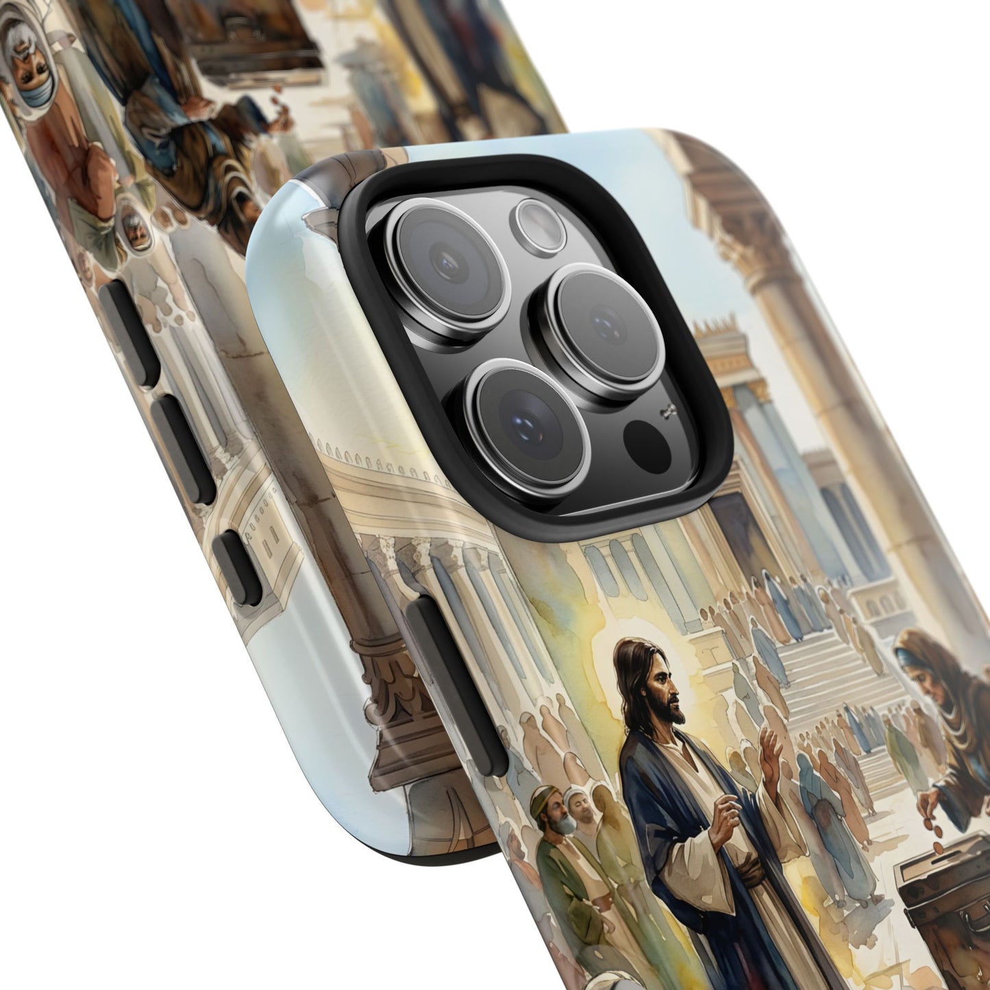 “Her Offering - The Widow's Mite at the Temple” - Phone Case