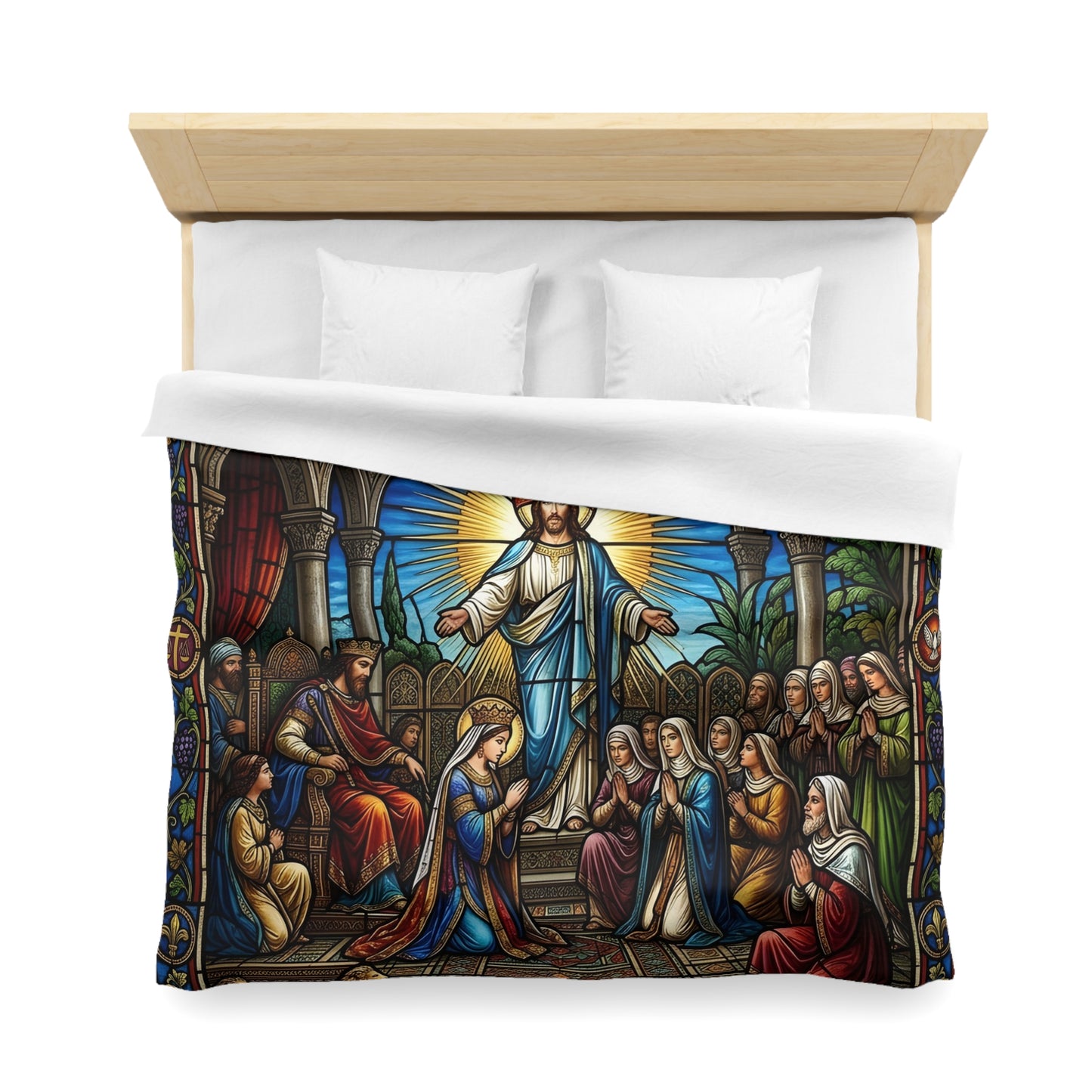 “For Such a Time As This - Esther Before King Ahasuerus” - Duvet Cover