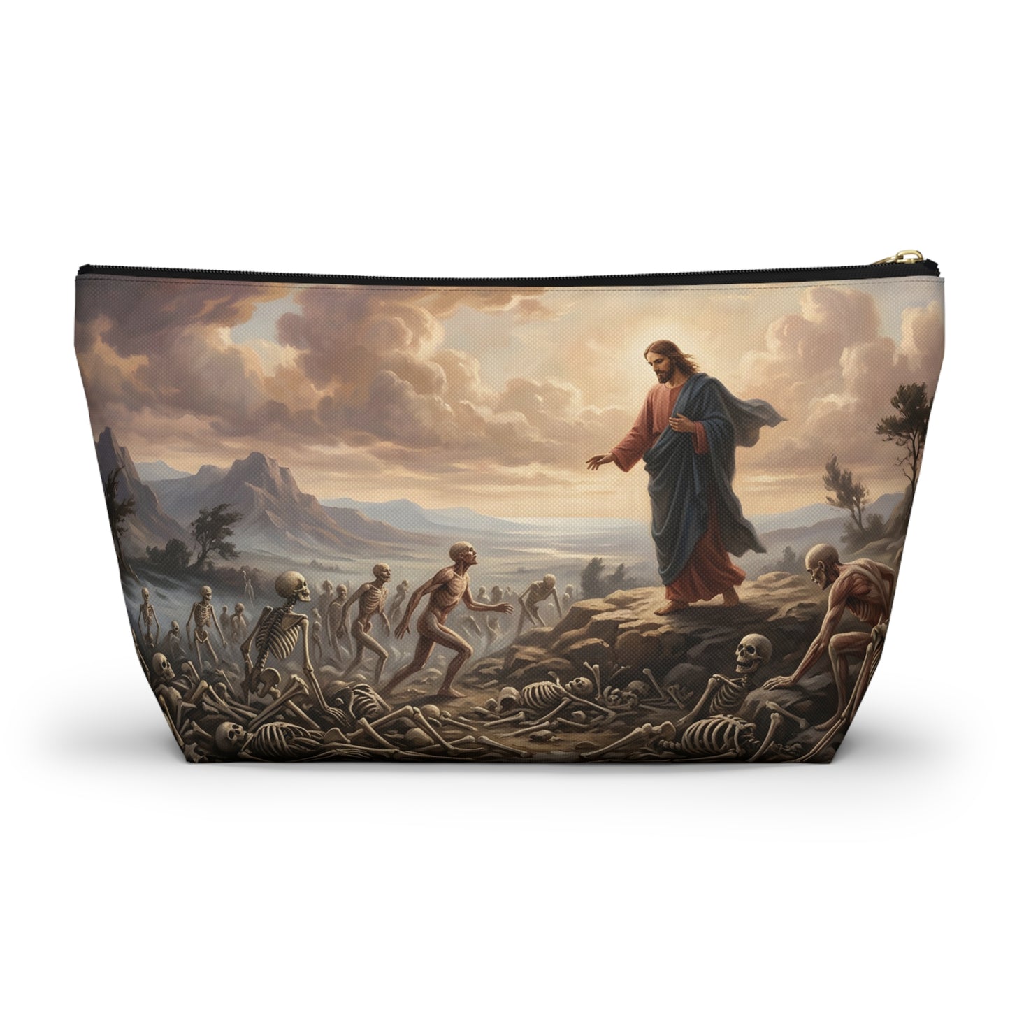 “Valley of Dry Bones - Ezekiel 37 Resurrection” - Accessory Pouch