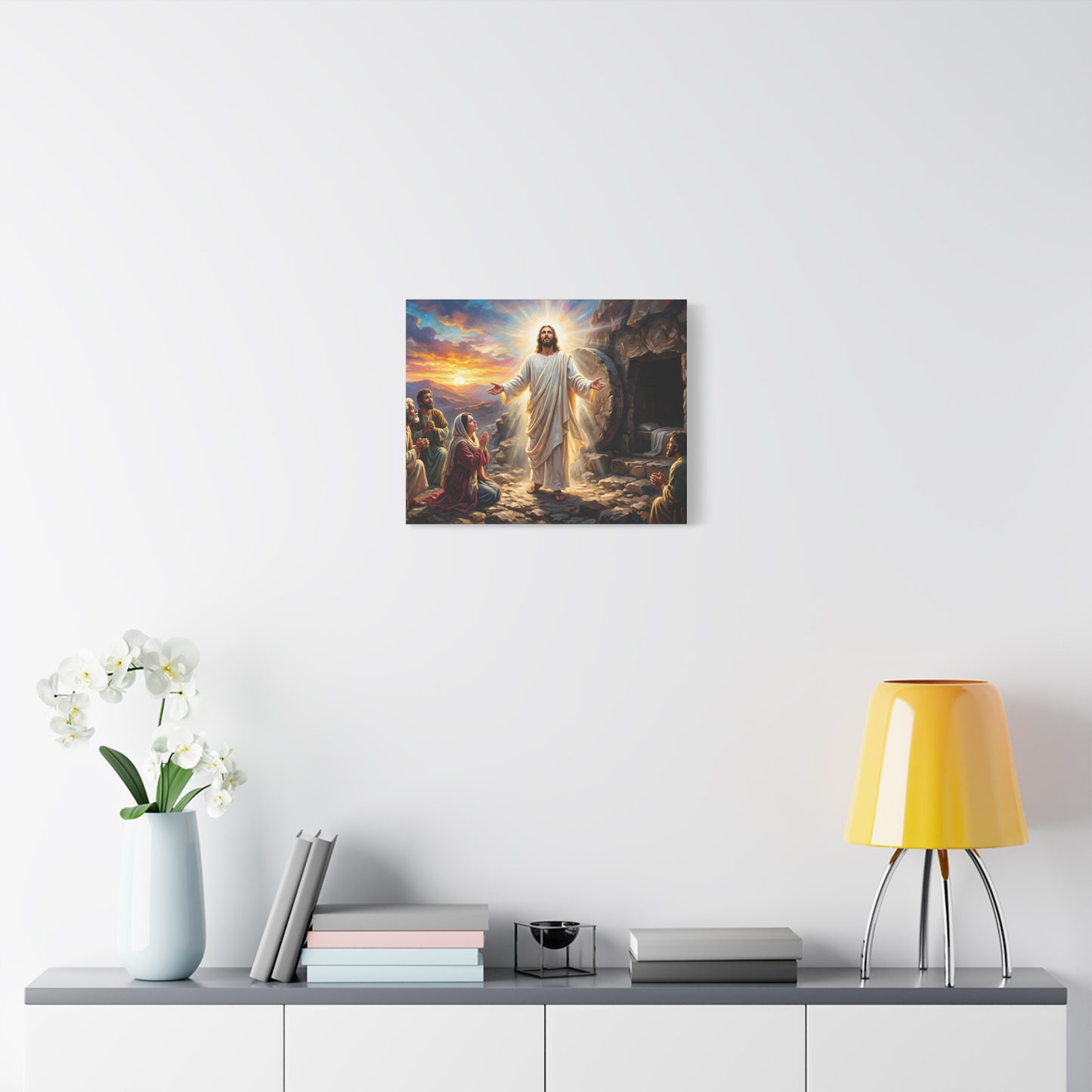 “He Is Risen - The Empty Tomb at Dawn” - Canvas Art