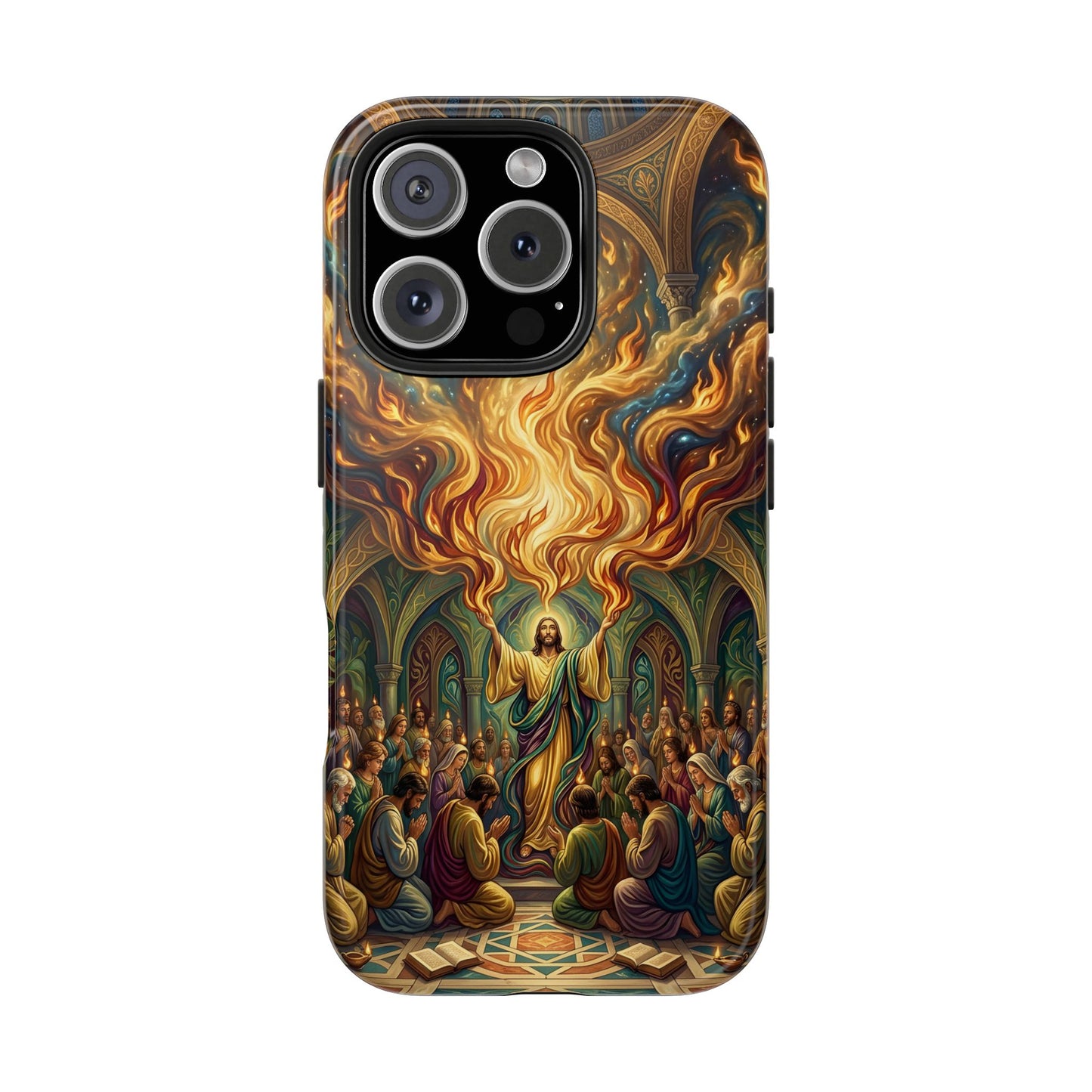 “Spirit Poured Out - Pentecost Flames Descending” - Phone Case