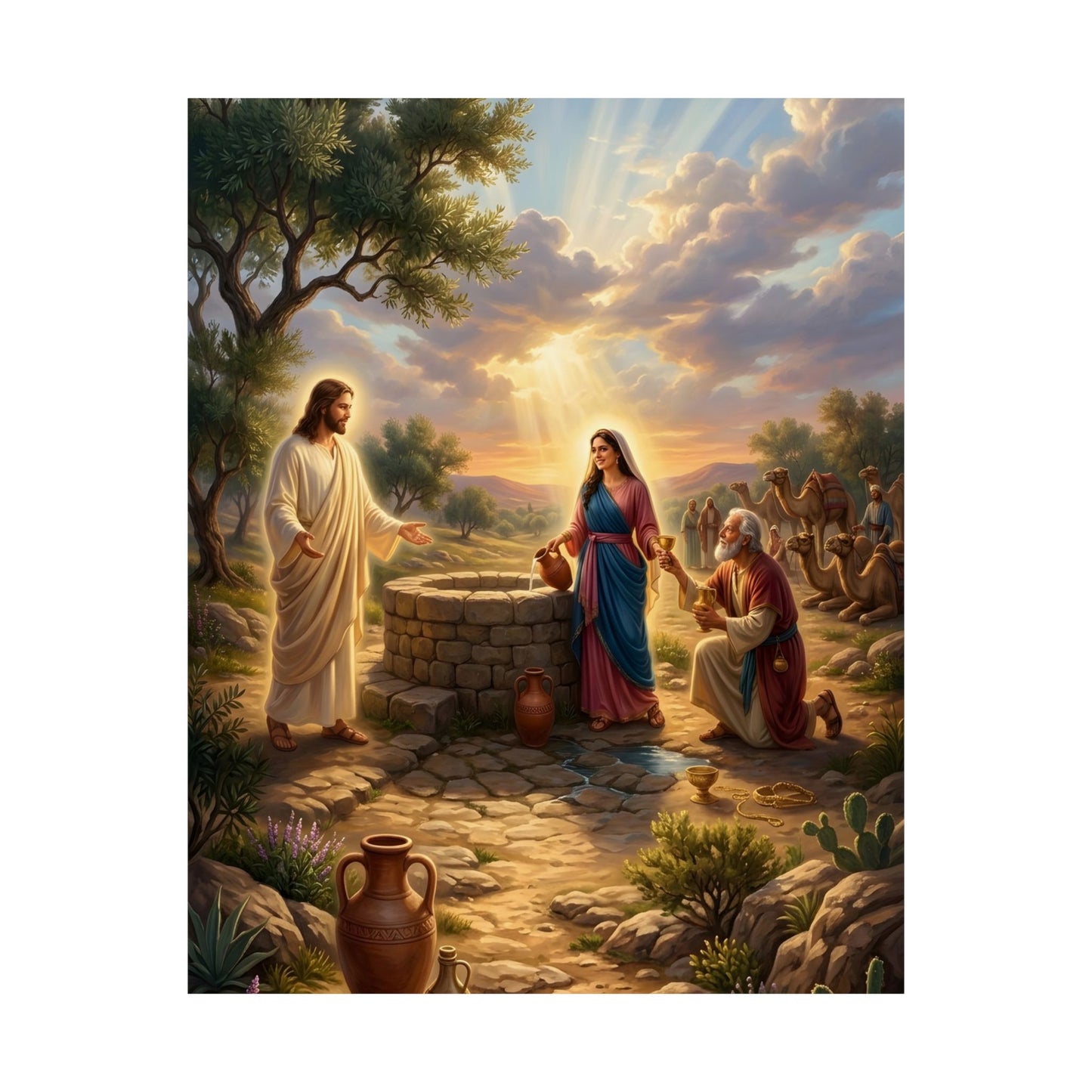 “Providence Unveiled - Rebekah at the Well” - Poster