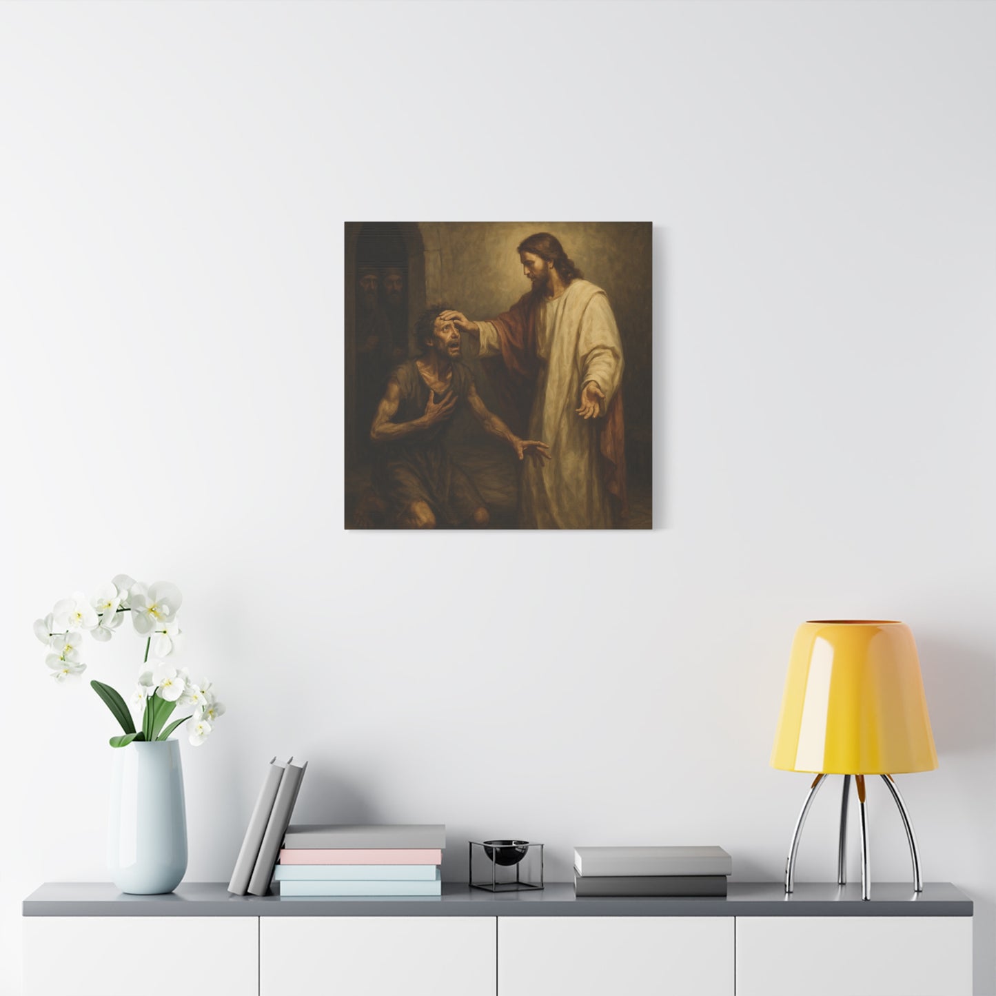 “Freedom Restored – Jesus Heals the Demon-Possessed Man” - Canvas Art