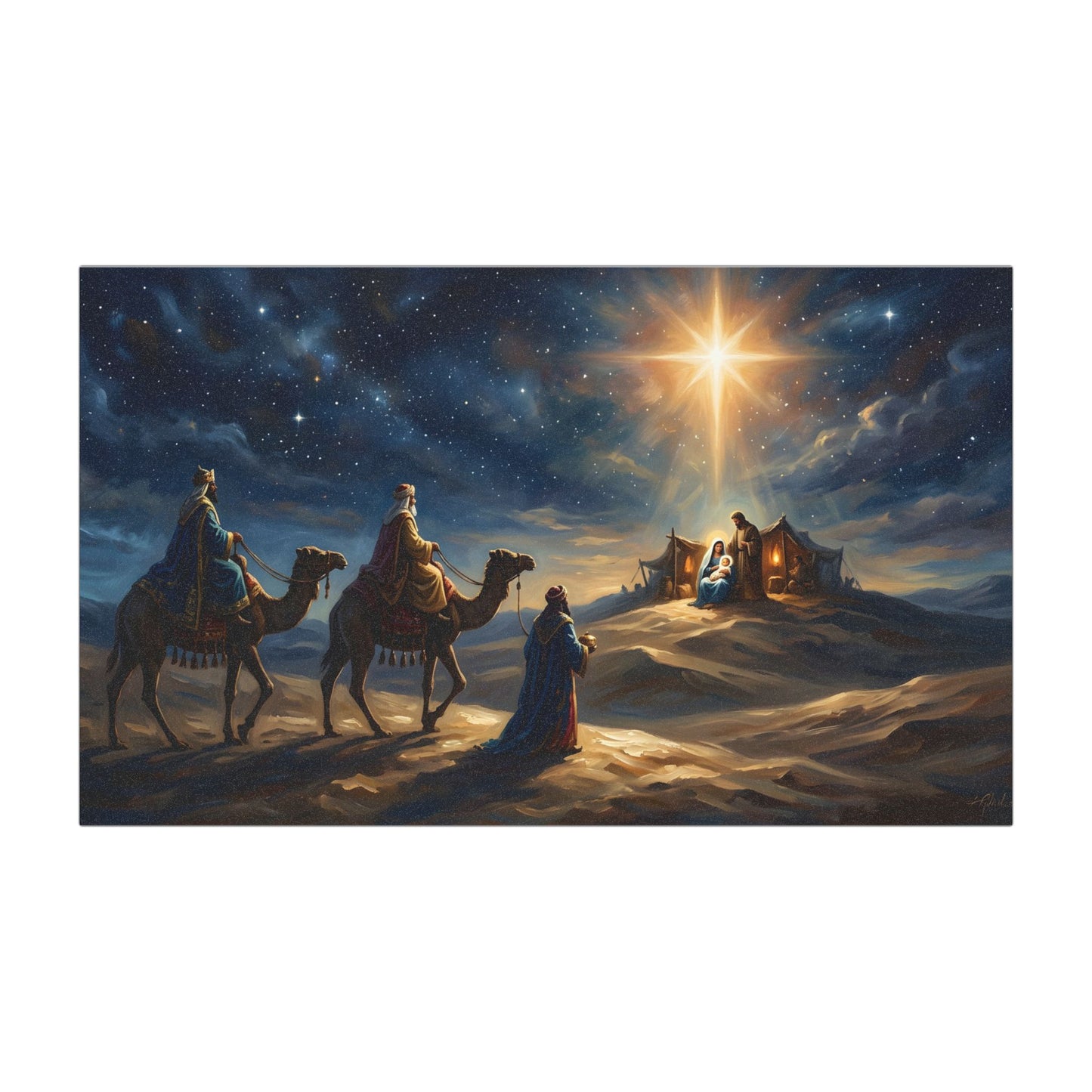 “Journey to the King - Wise Men Seek the Christ Child” - Car Magnet