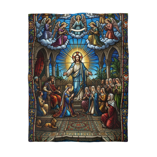 “For Such a Time As This - Esther Before King Ahasuerus” - Duvet Cover