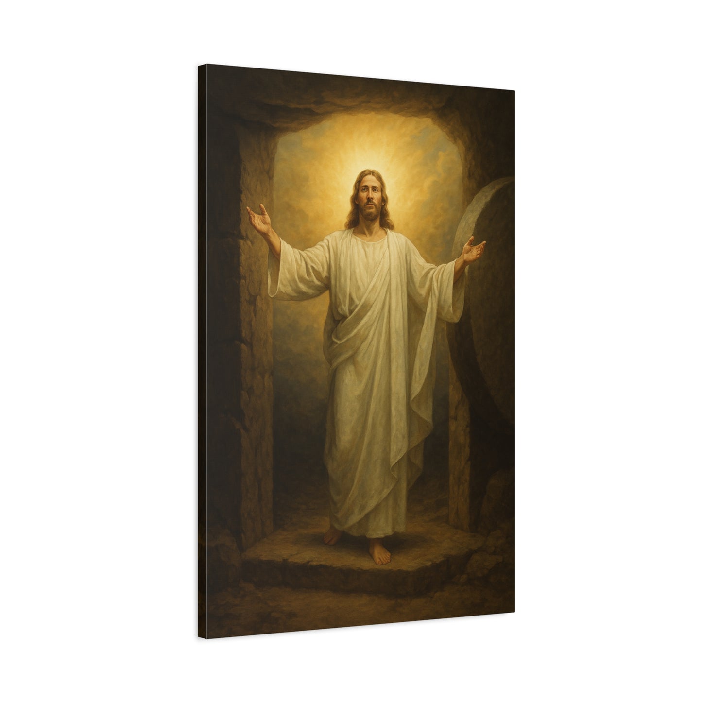 “He Is Risen – Luke 24:5–8” - Canvas Art
