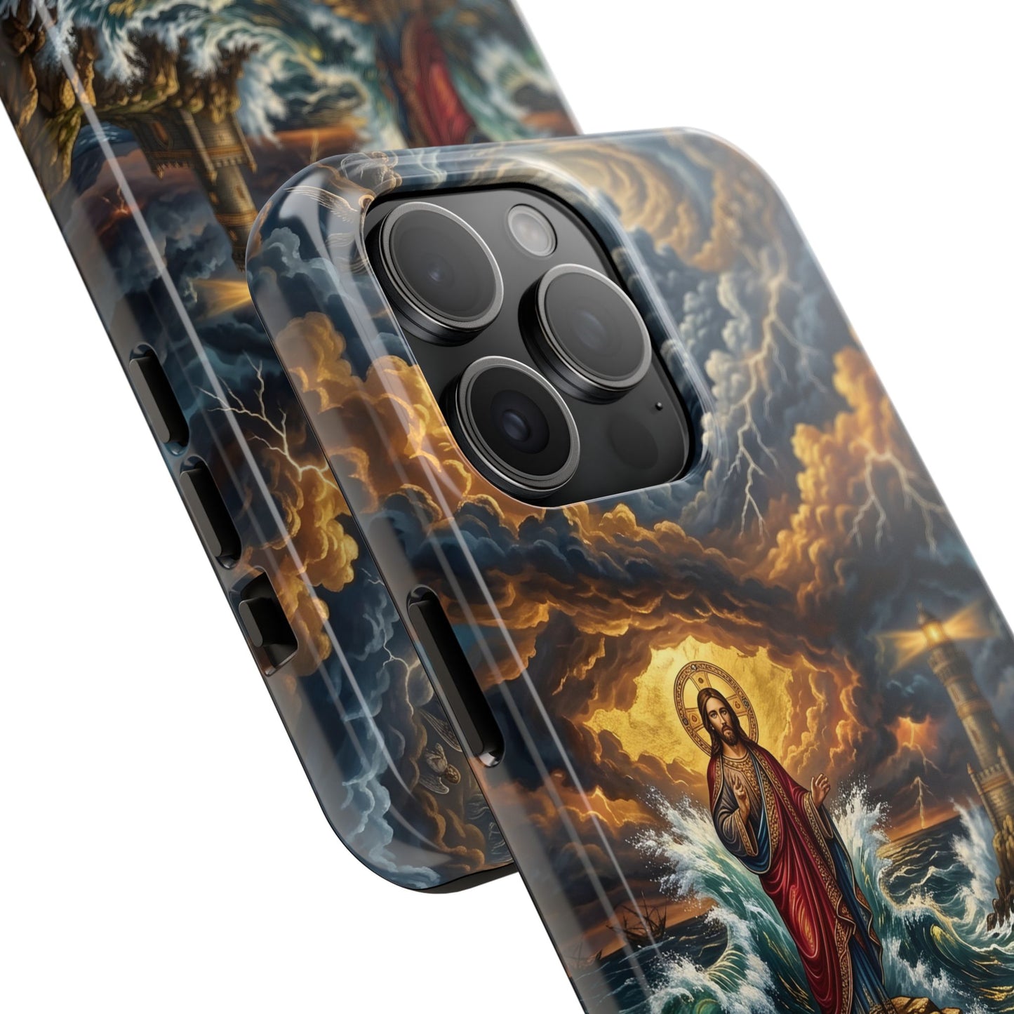 “Steadfast Hope - Lighthouse in the Storm” - Phone Case