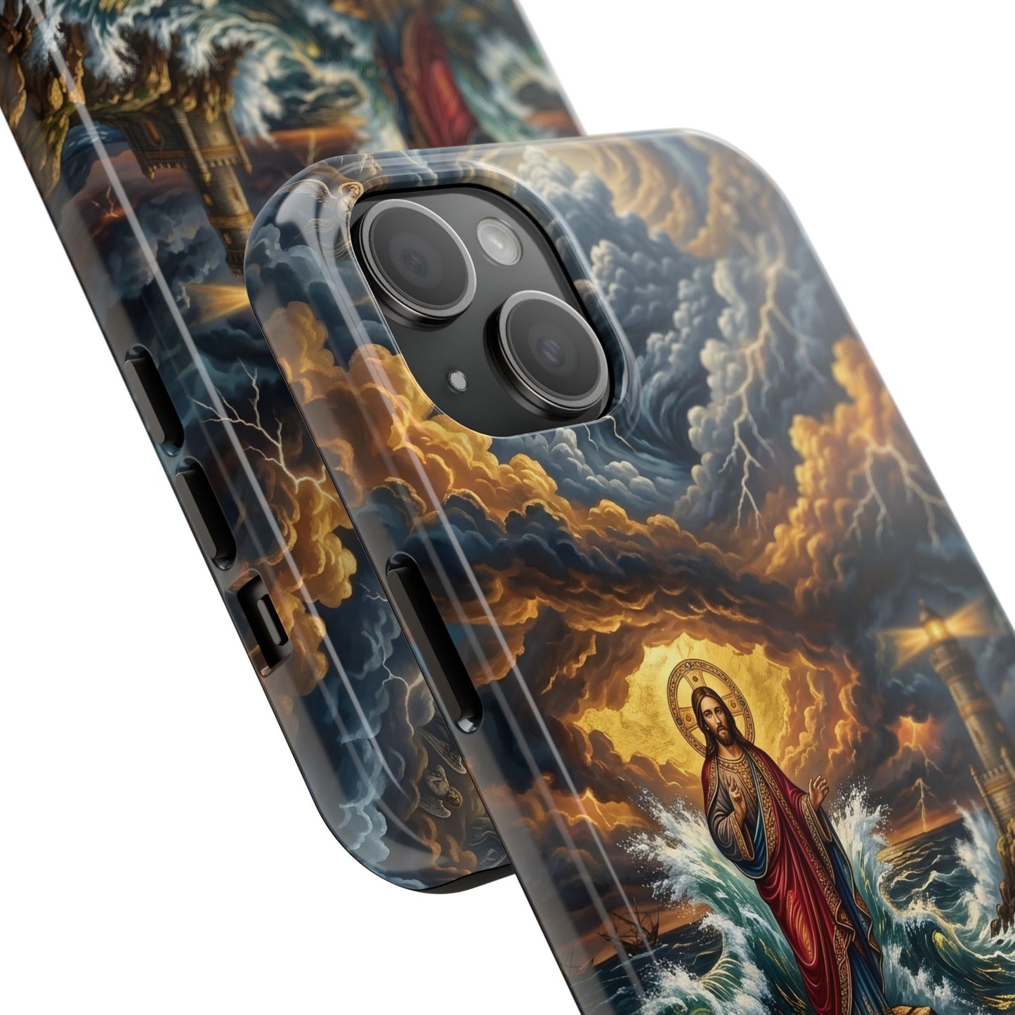 “Steadfast Hope - Lighthouse in the Storm” - Phone Case