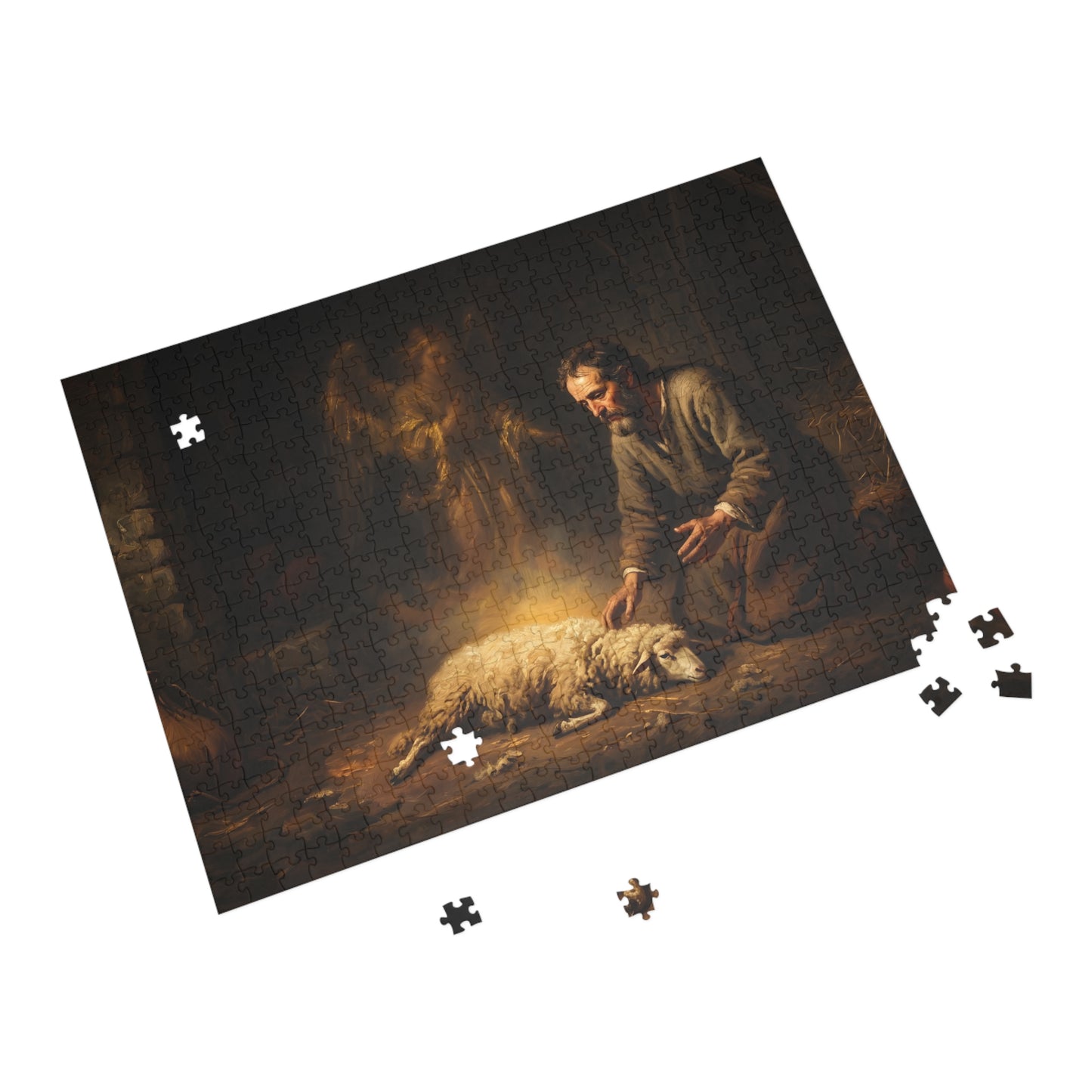 “Gideon's Fleece - Seeking Confirmation from God” - Jigsaw Puzzle