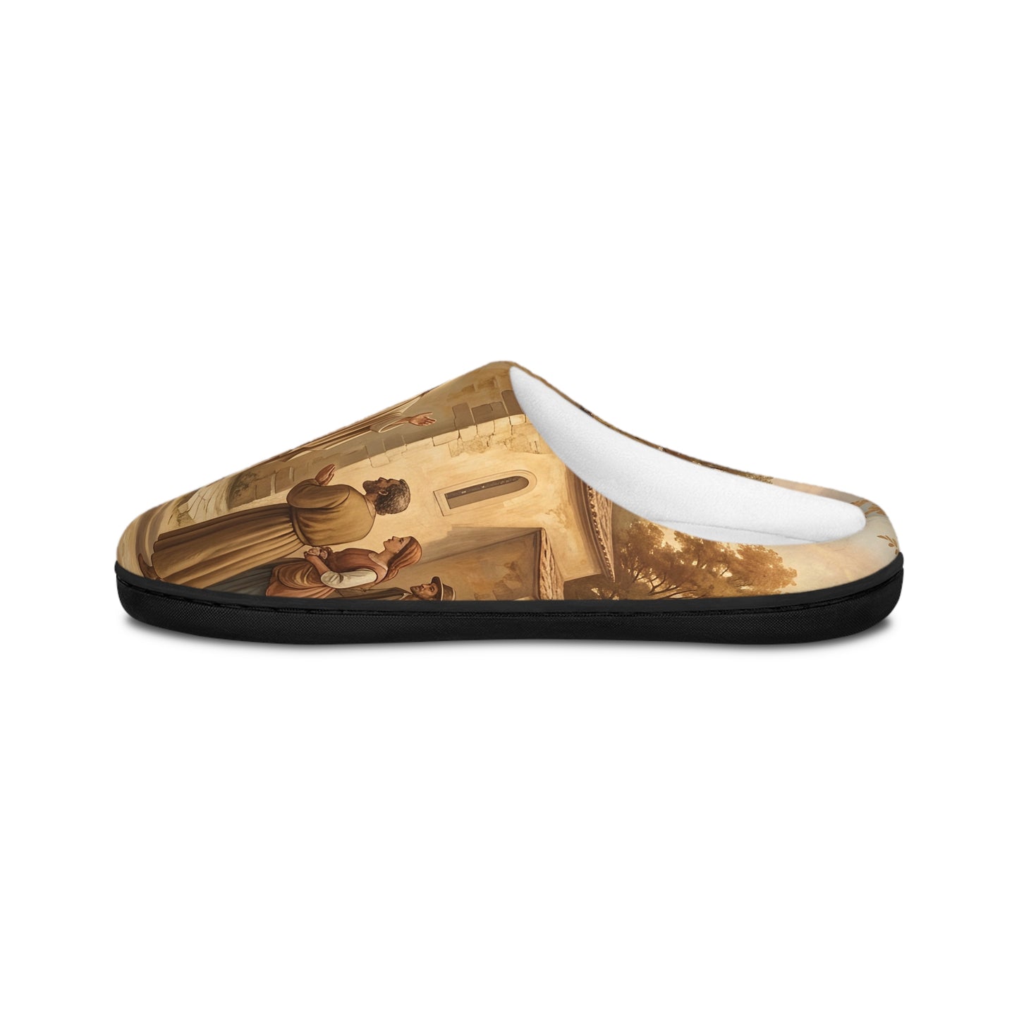 “Sanctuary in Serenity - Autumn's Golden Embrace” - Indoor Slippers