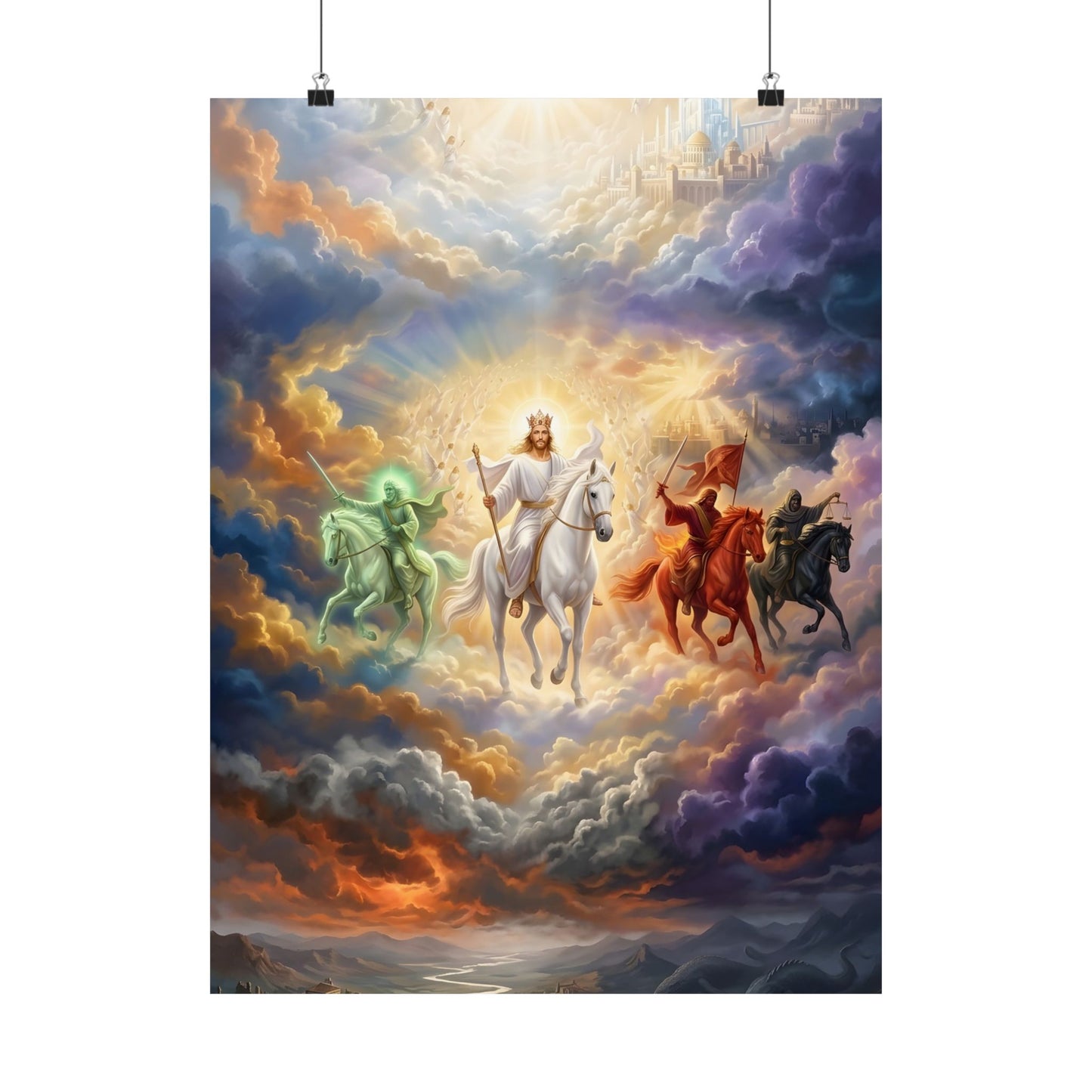 “Behold, A Pale Horse - The Four Horsemen” - Poster