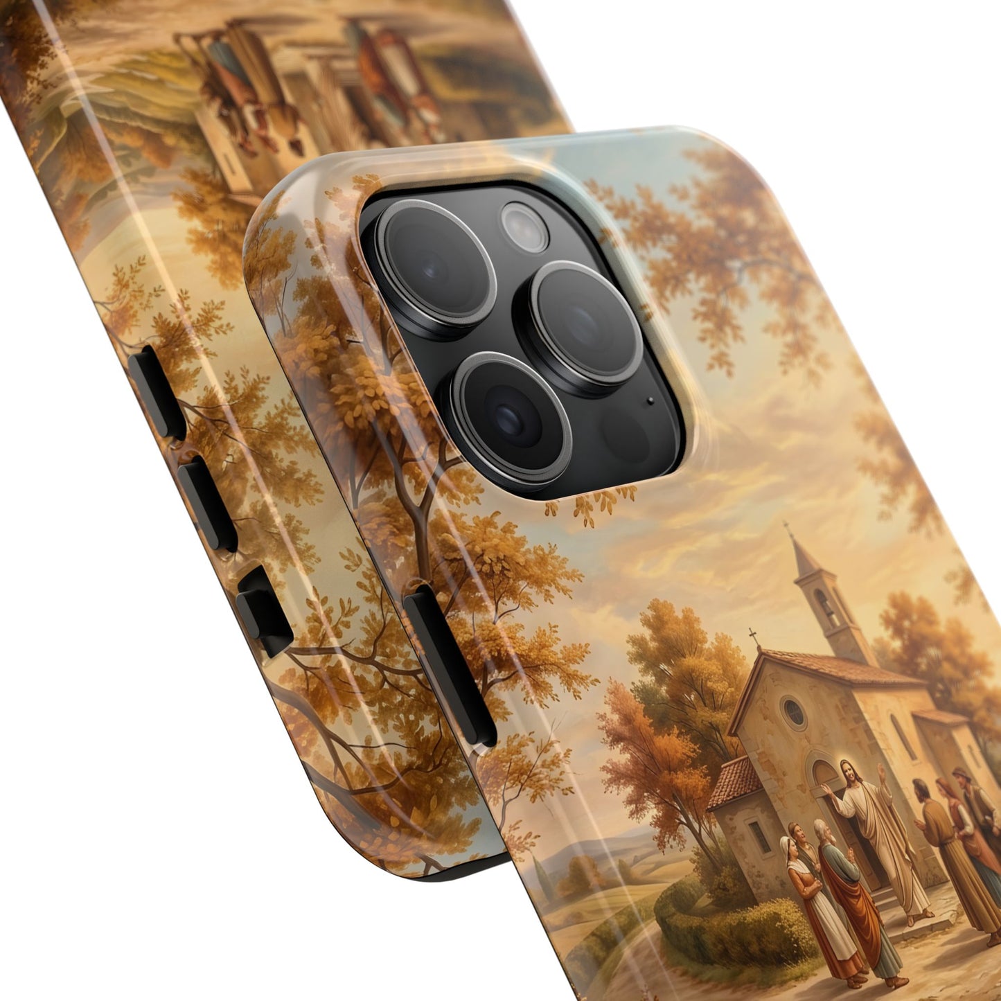 “Sanctuary in Serenity - Autumn's Golden Embrace” - Phone Case