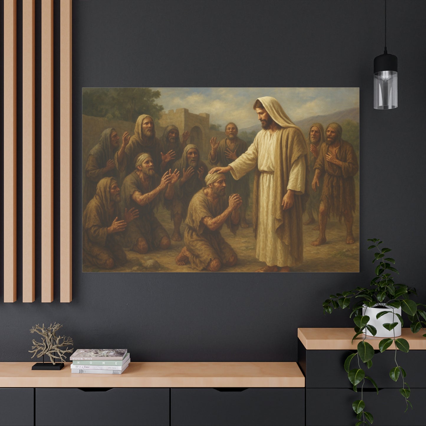 “Were Not All Ten Cleansed? – Jesus Heals the Ten Lepers” - Canvas Art