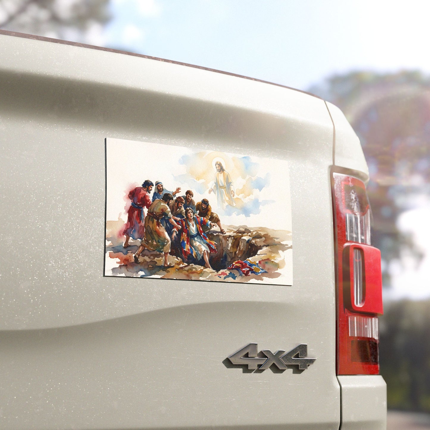“Betrayal and Providence - Joseph in the Pit” - Car Magnet