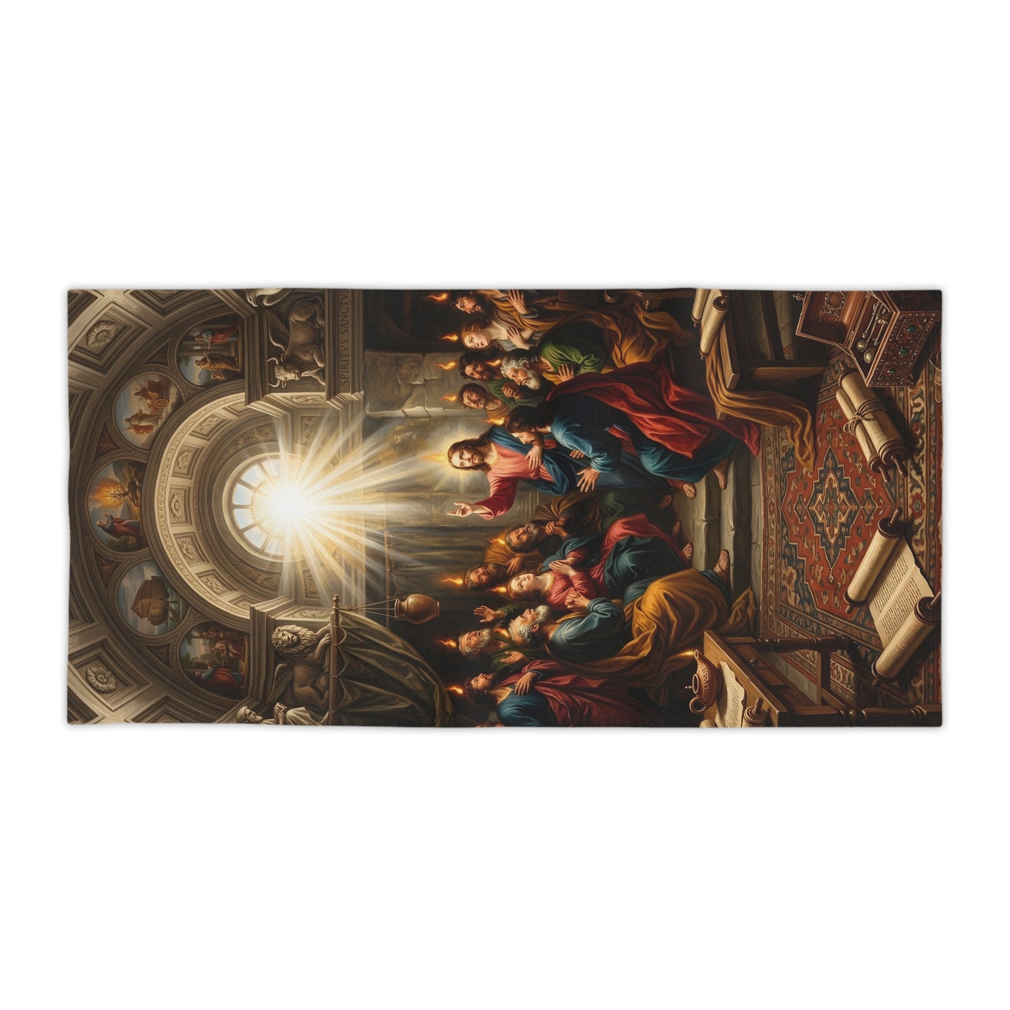 “Tongues of Fire - The Pentecost Outpouring” - Beach Towel