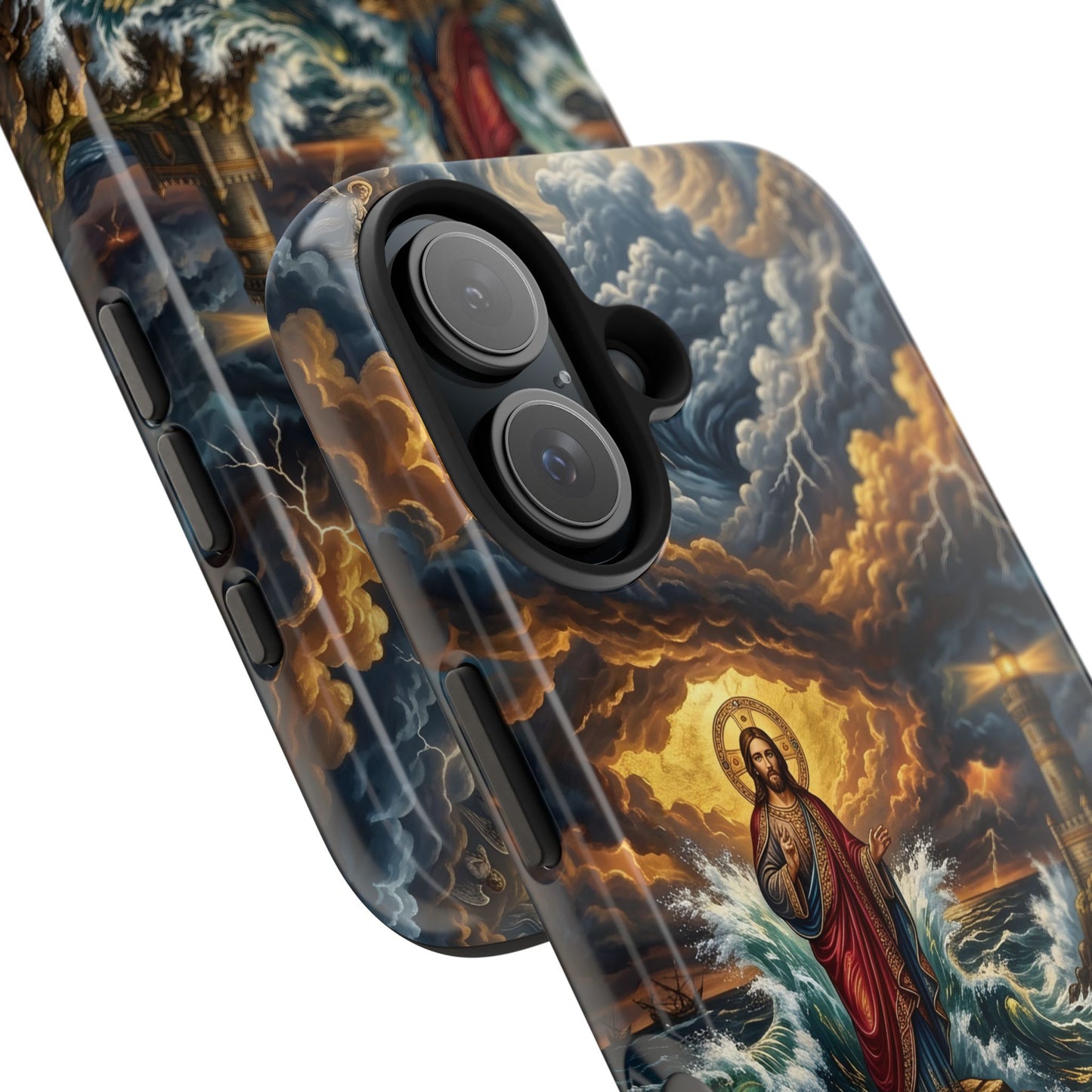 “Steadfast Hope - Lighthouse in the Storm” - Phone Case