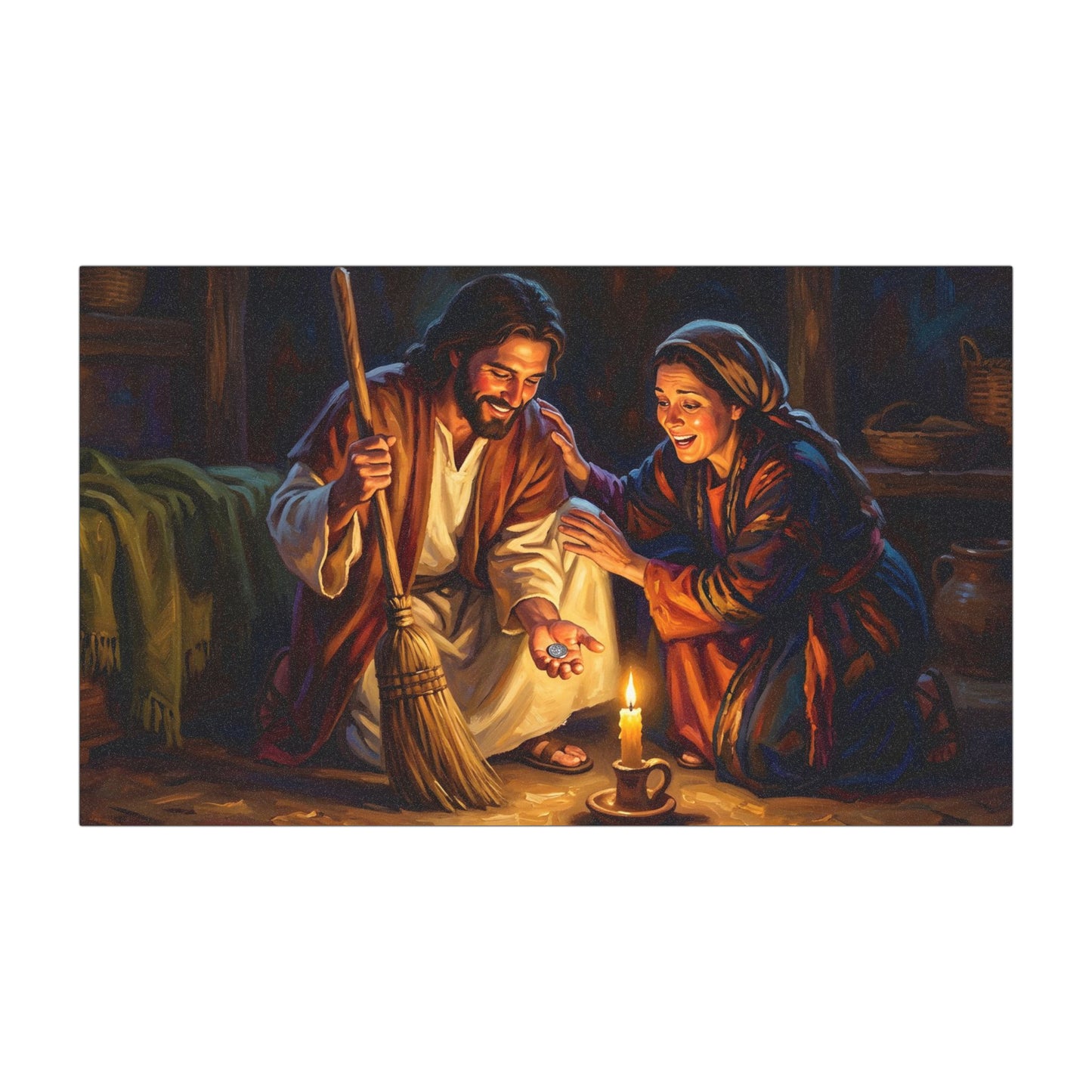 “Lost and Found - The Sweeping Woman of Luke 15” - Car Magnet