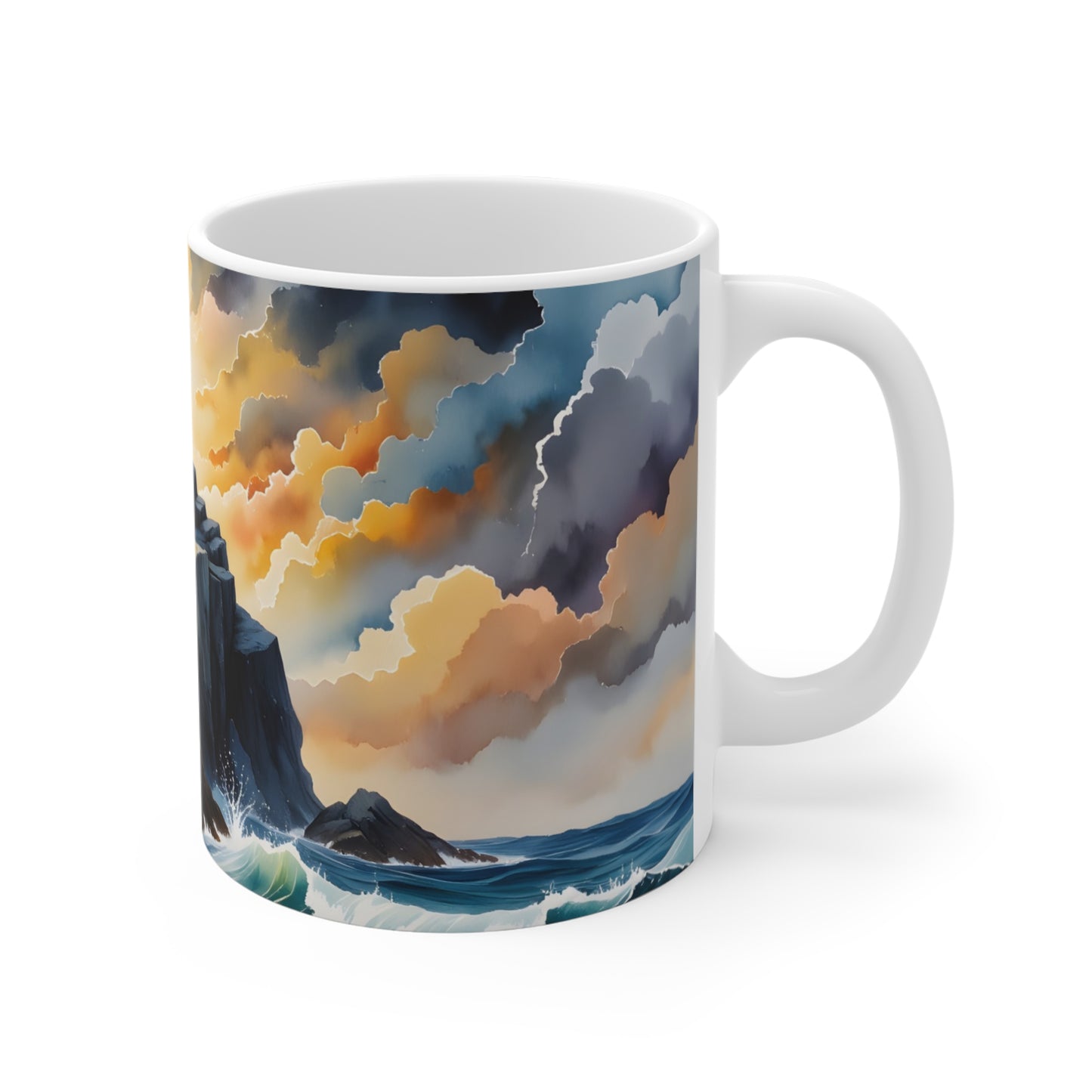 “My Refuge and Strength - Rock in the Storm” - Coffee Mug