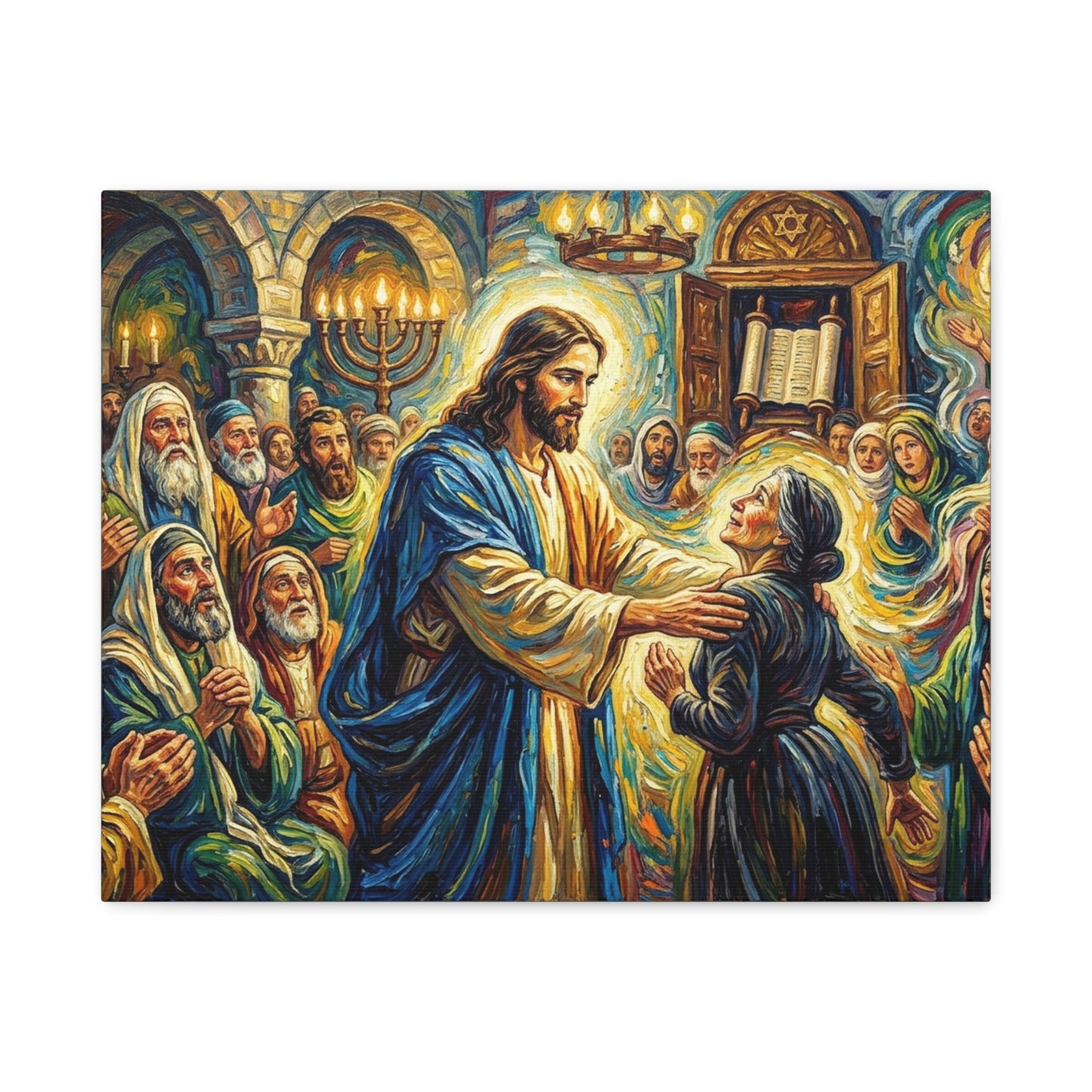 “He Is Loosed - Freedom from 18 Years of Suffering” - Canvas Art