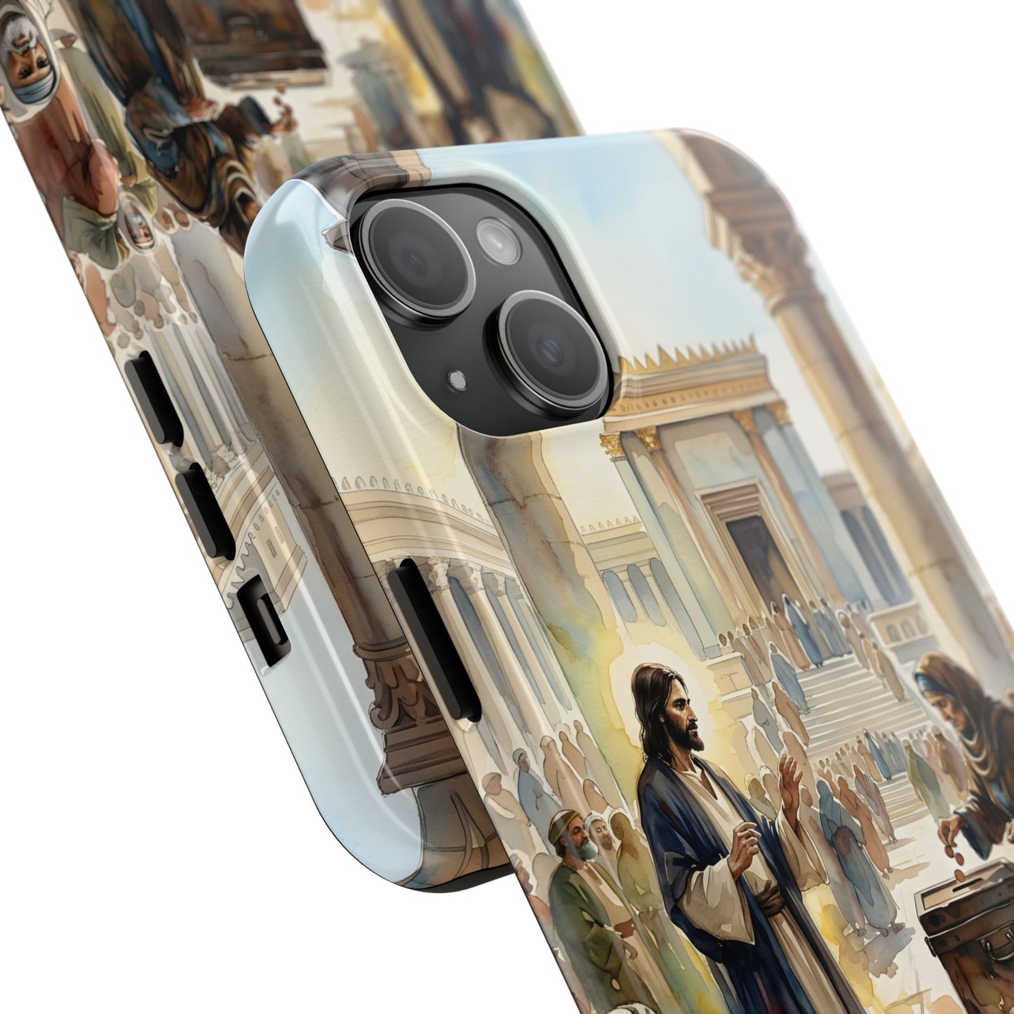 “Her Offering - The Widow's Mite at the Temple” - Phone Case