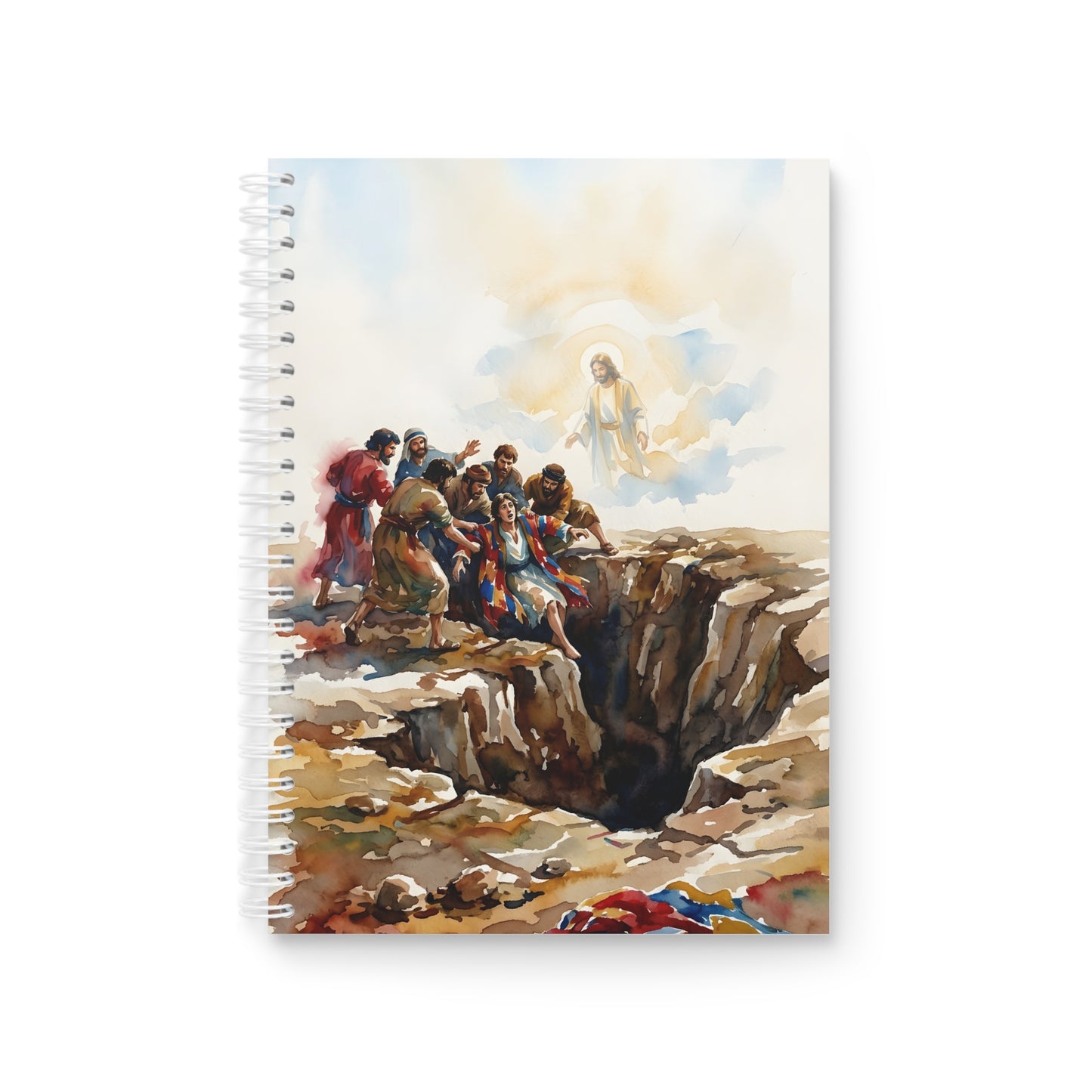 “Betrayal and Providence - Joseph in the Pit” - Spiral Notebook