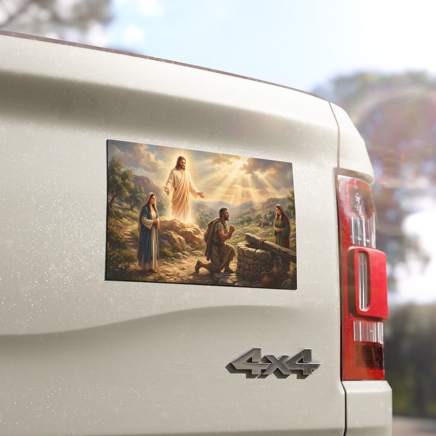 “Fourteen Years for Love - Jacob and Rachel” - Car Magnet