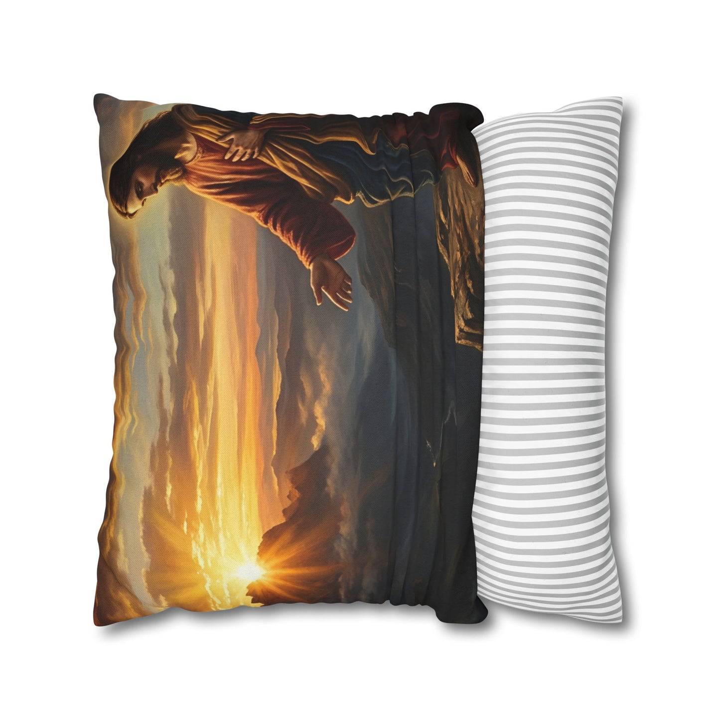 “Joy Comes in the Morning - Sunrise Over Dark Valley” - Pillowcase