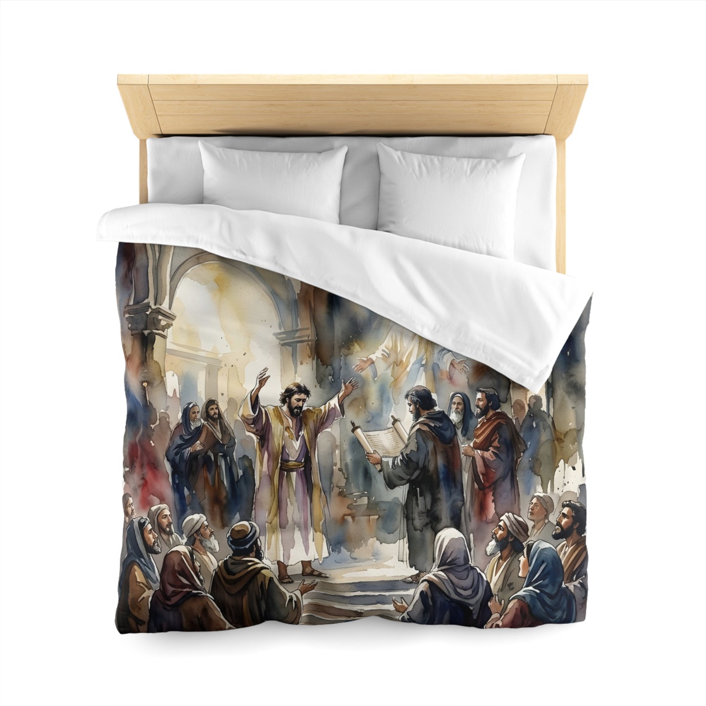 “Hearts Unveiled - Josiah's Repentance” - Duvet Cover
