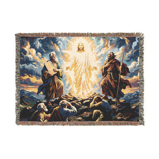 “Glorious Light - The Transfiguration of Jesus” - Woven Blanket