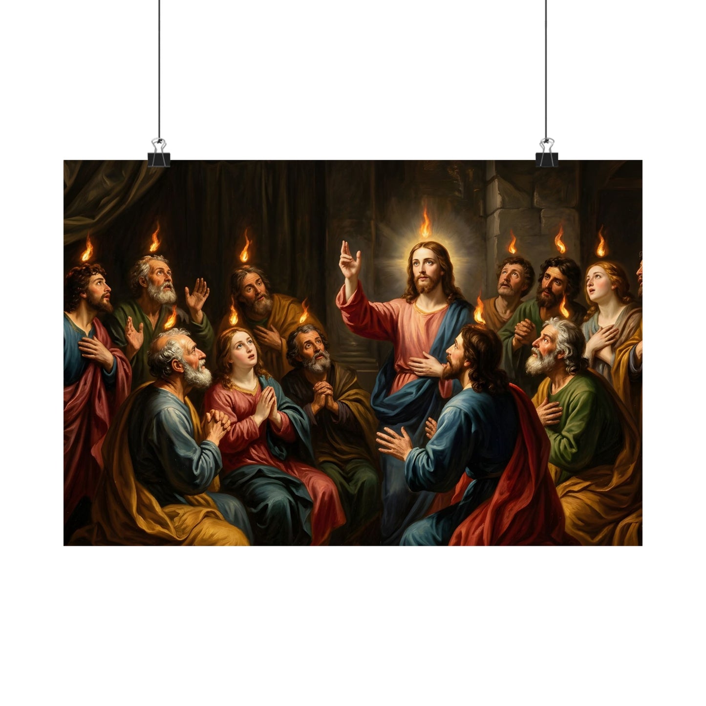 “Tongues of Fire - The Pentecost Outpouring” - Poster