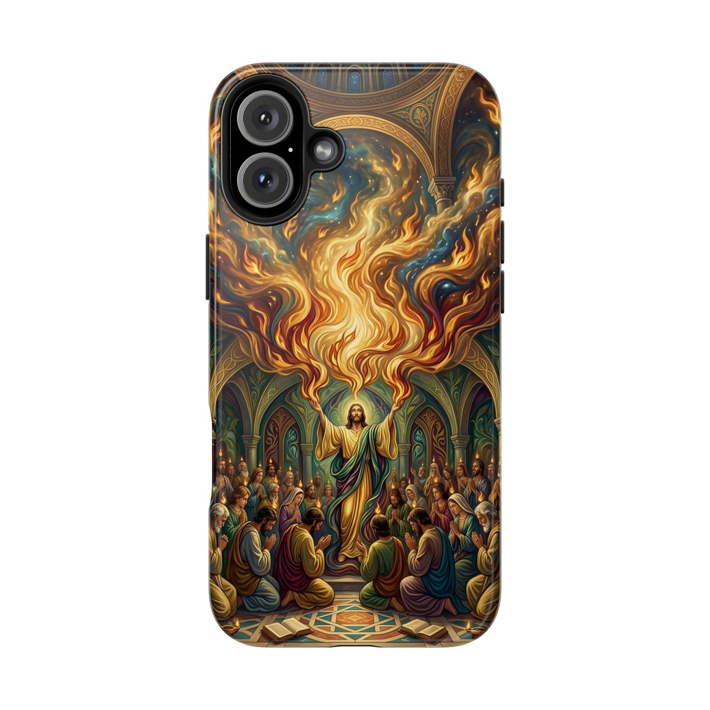 “Spirit Poured Out - Pentecost Flames Descending” - Phone Case